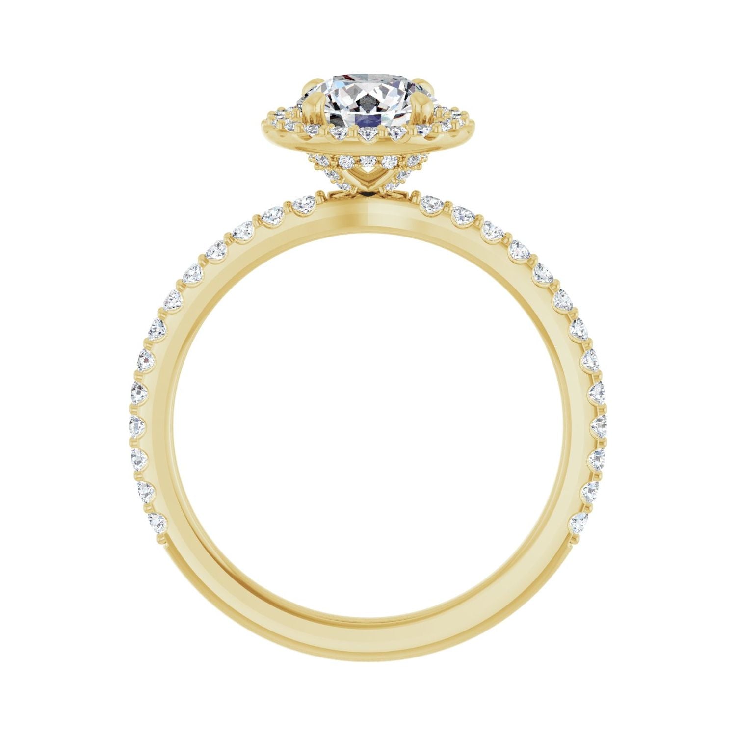 Augusta — Round center, yellow gold
