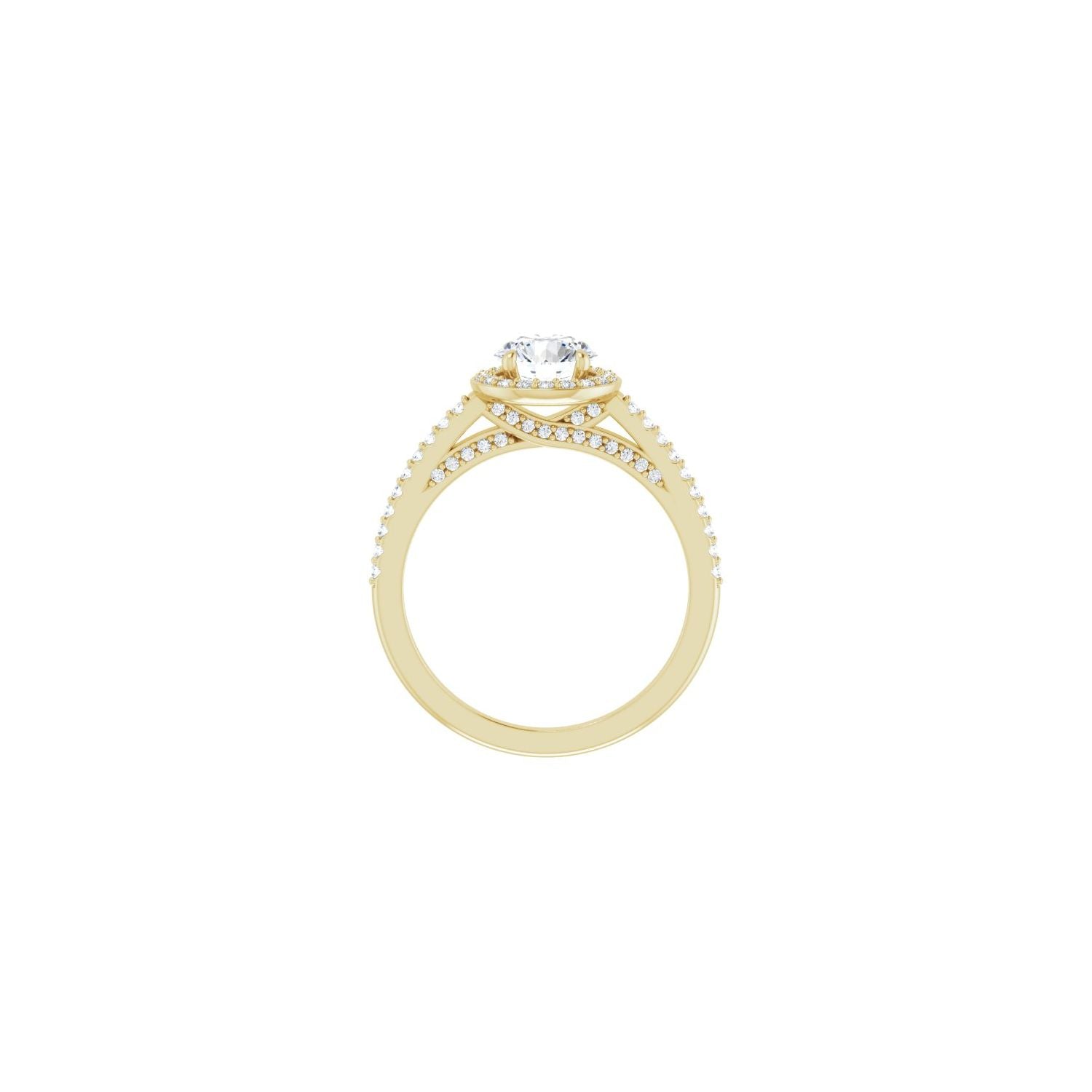 Avis — Round center, yellow gold