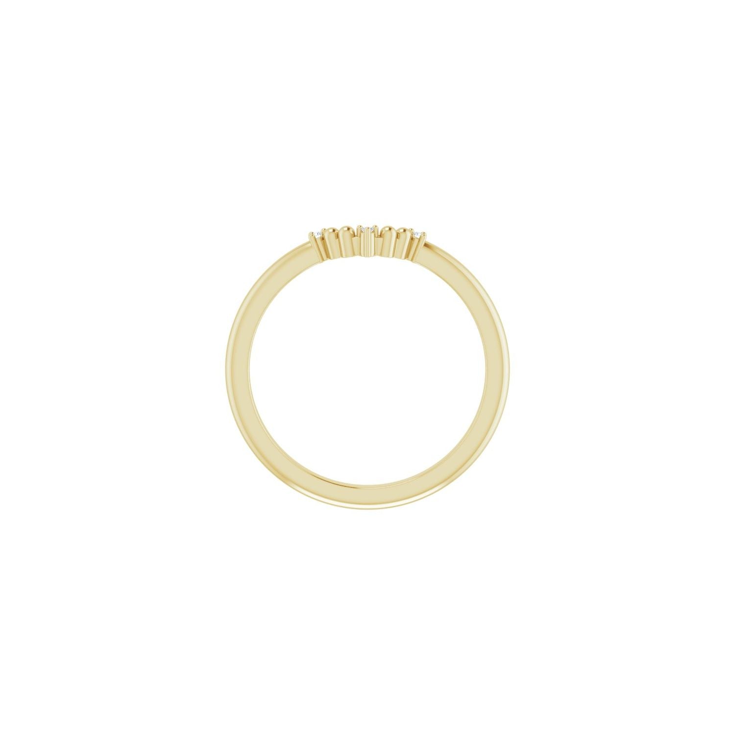 Adina — 1 mm · 0.01 ctw, yellow gold