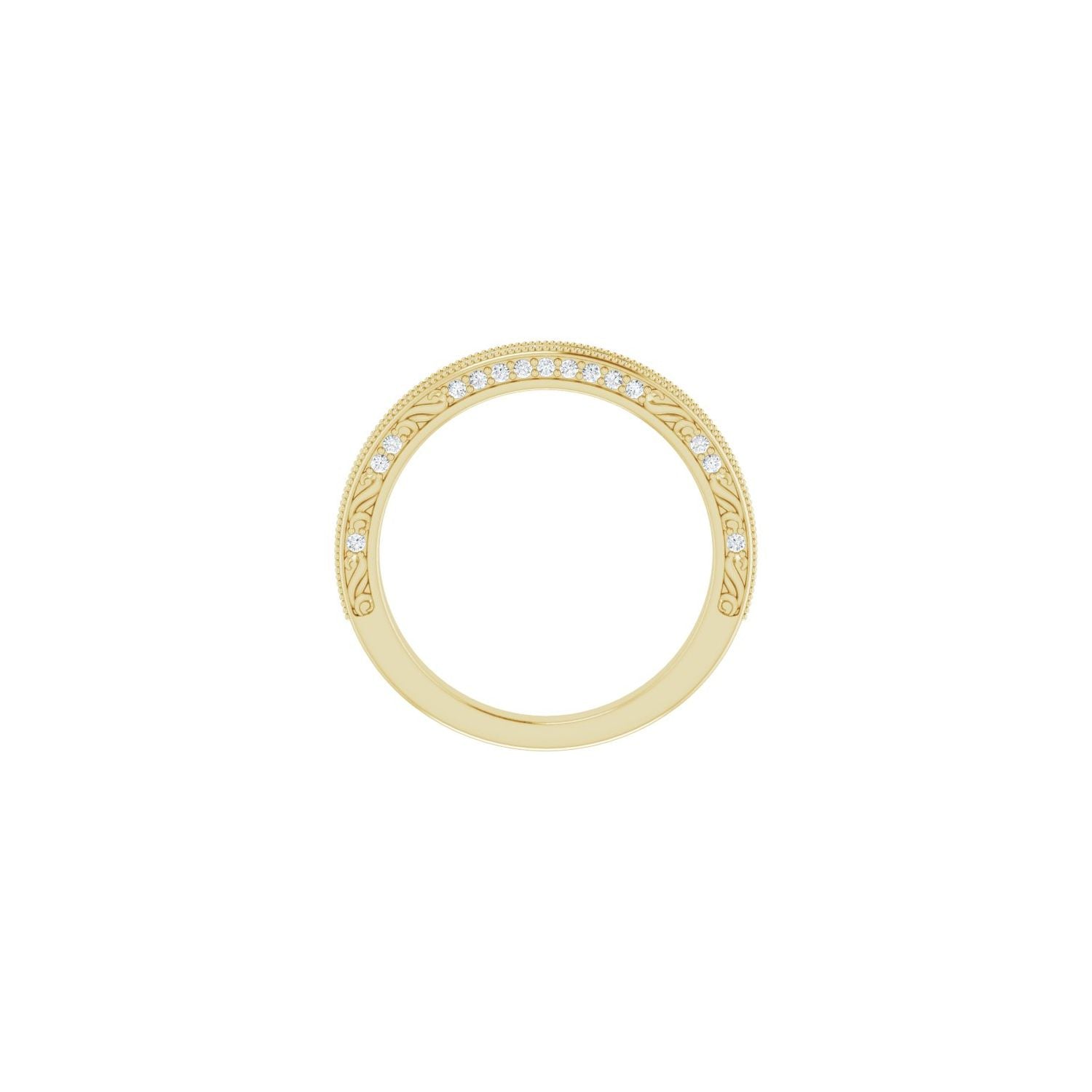 Aleta — For the round Alice, yellow gold