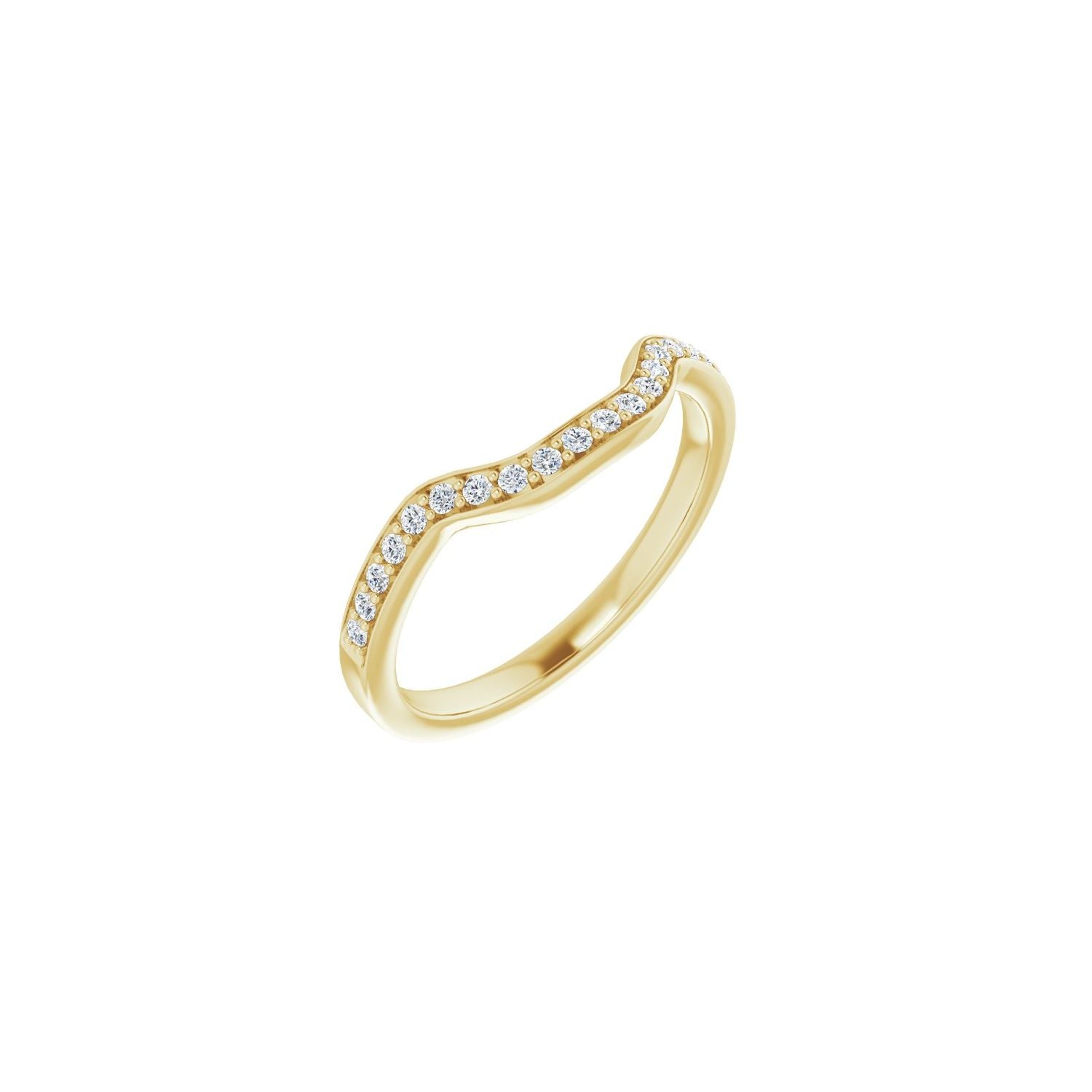 Andie — Round · 1.2 mm · 1/6 ctw, yellow gold