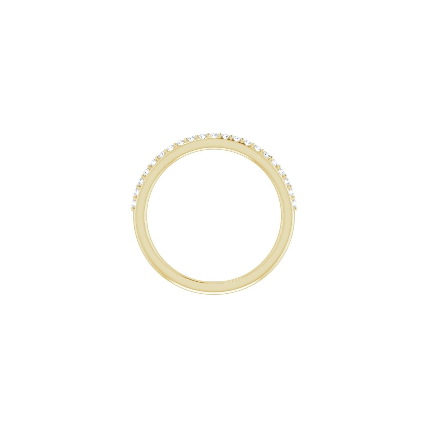Anneka — For the round Almeda, yellow gold