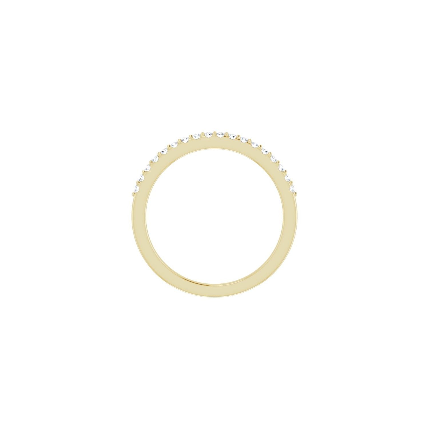 Ansel — For the round Alva, yellow gold