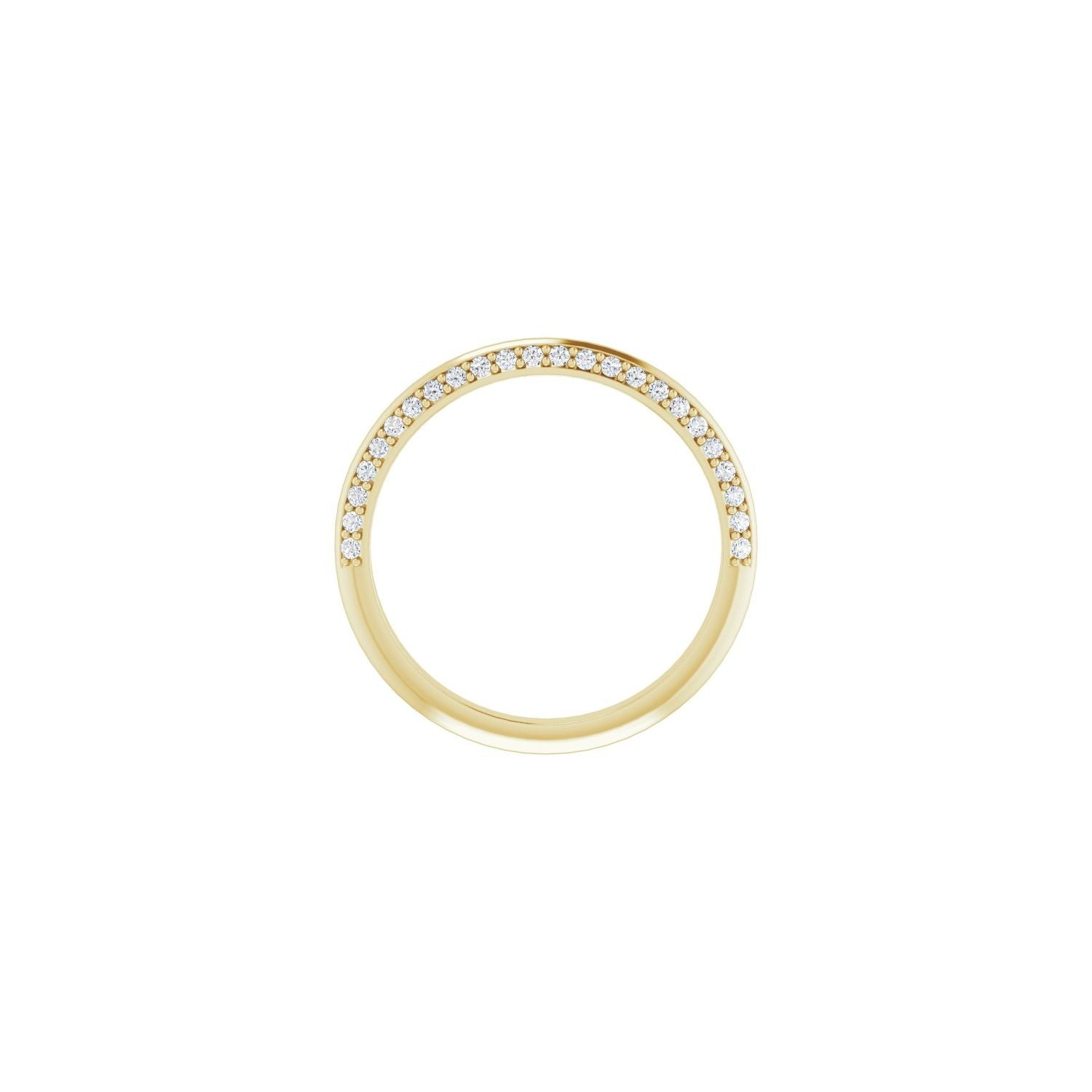 Aspasia — Round · 1.1 mm · 1/4 ctw, yellow gold