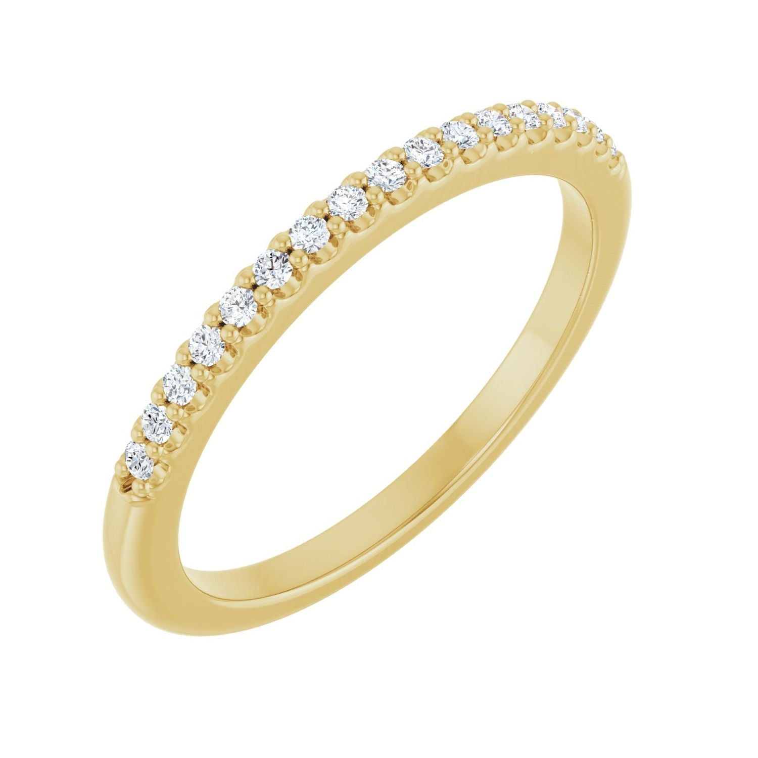 Barrie — 1.2 mm · 1/8 ctw, yellow gold