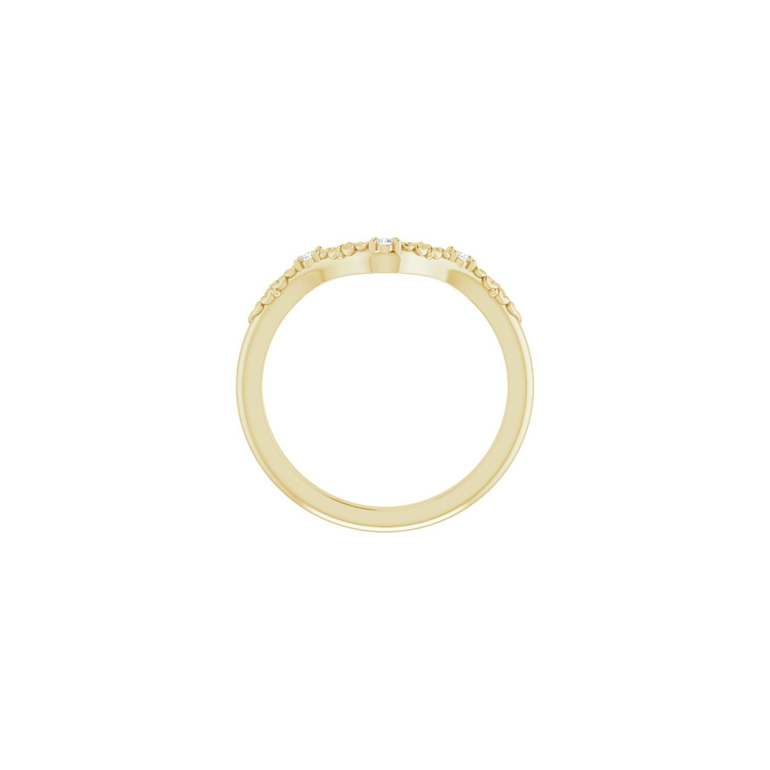 Becca — 1.3 mm · 0.03 ctw, yellow gold