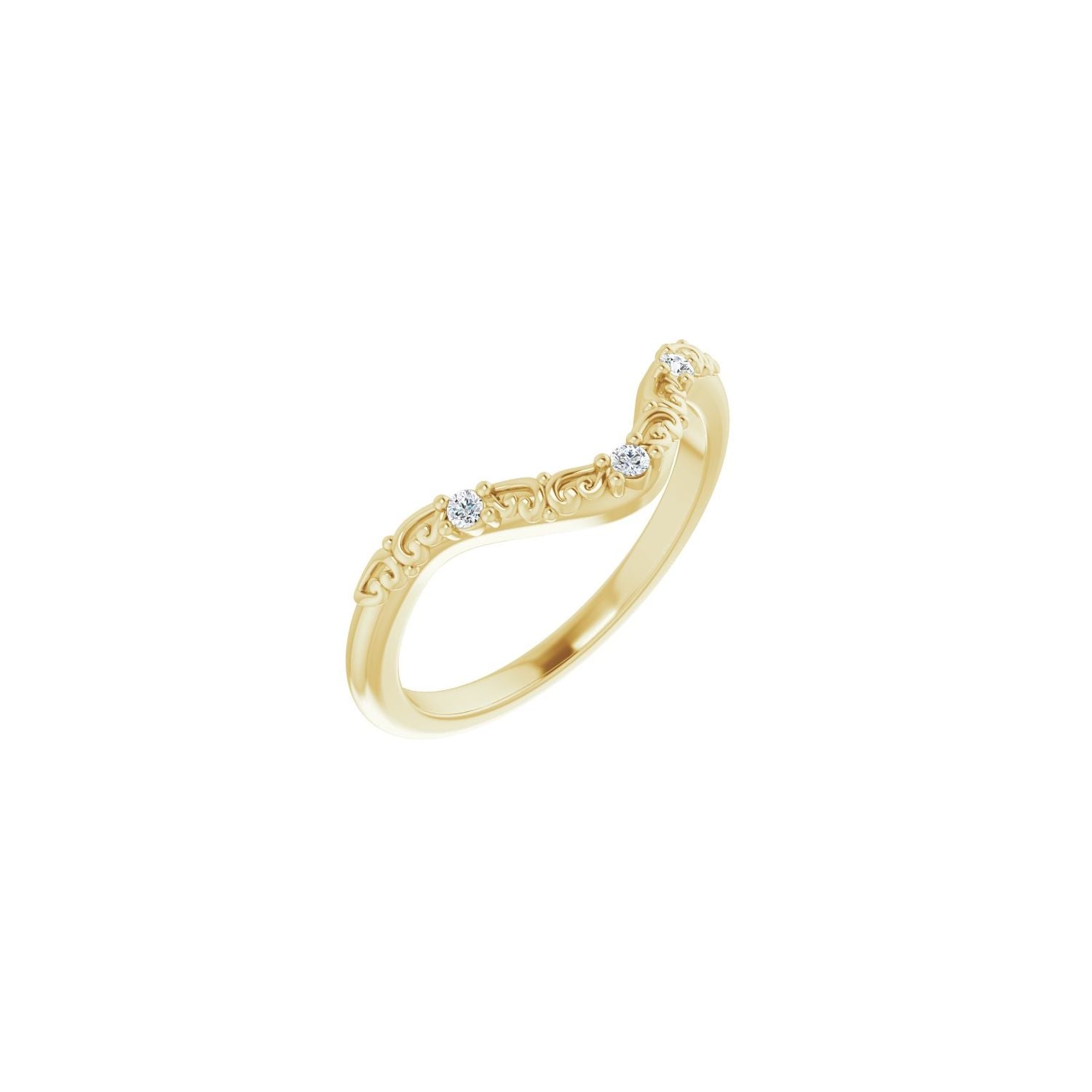 Becca — 1.5 mm · 0.04 ctw, yellow gold