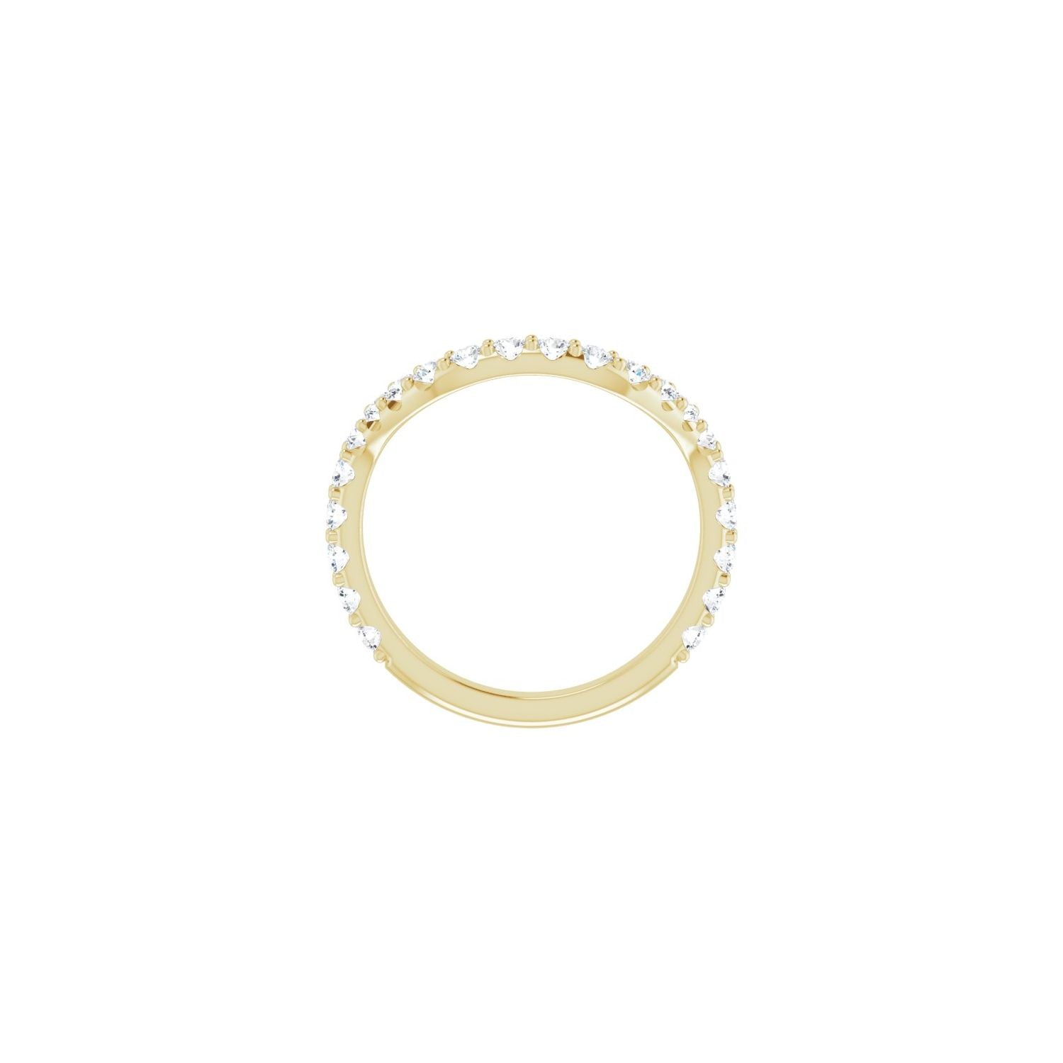 Bernice — For the round Ansley, yellow gold
