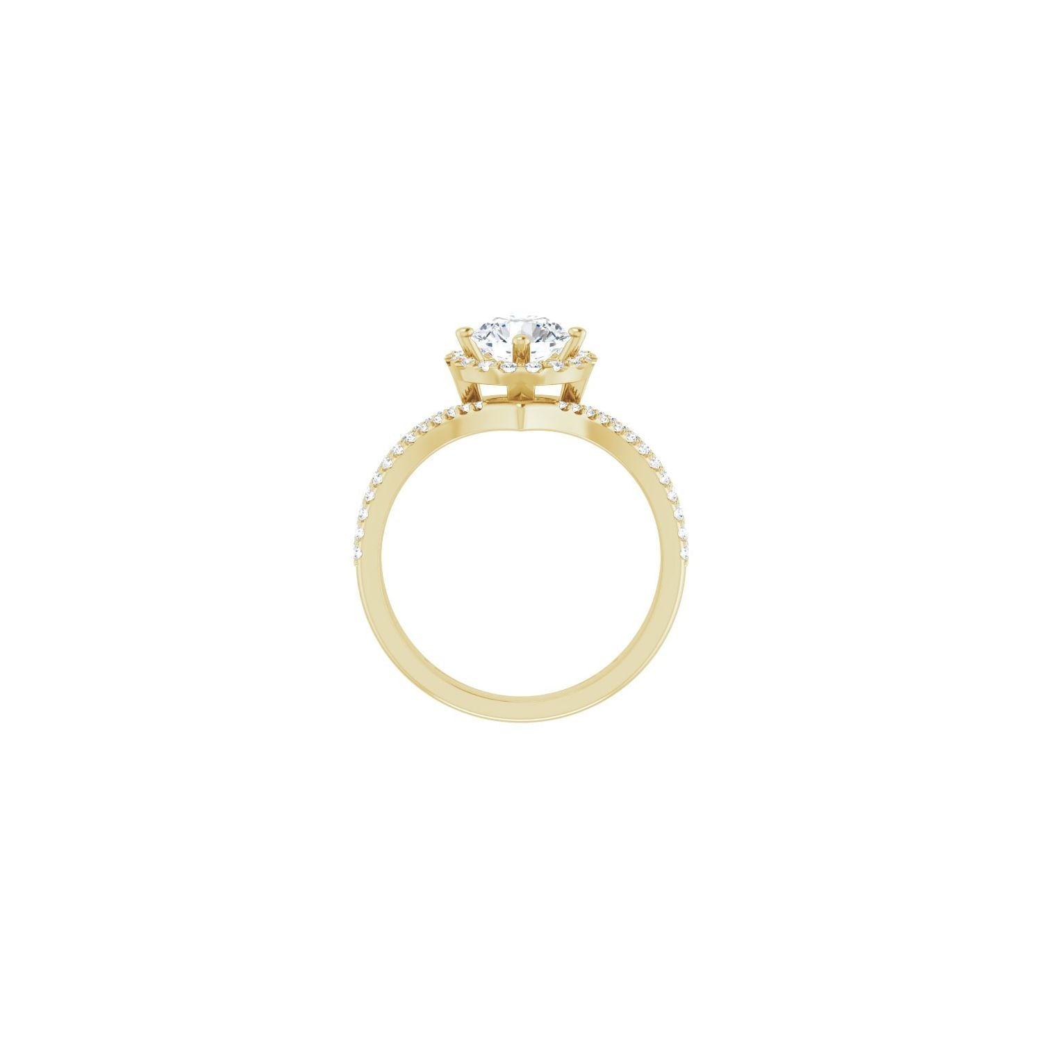 Belinda — Round center, yellow gold