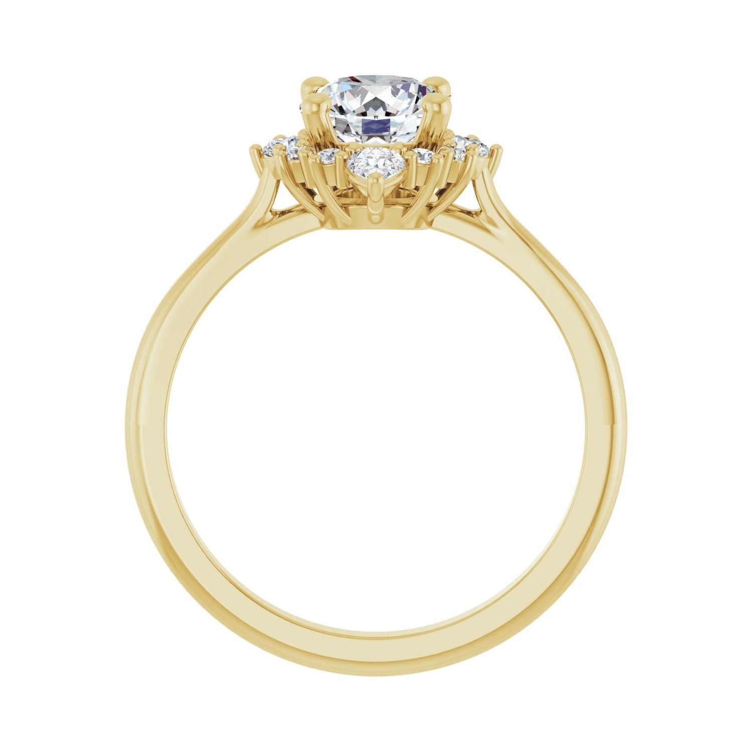 Berenice — Round center, yellow gold