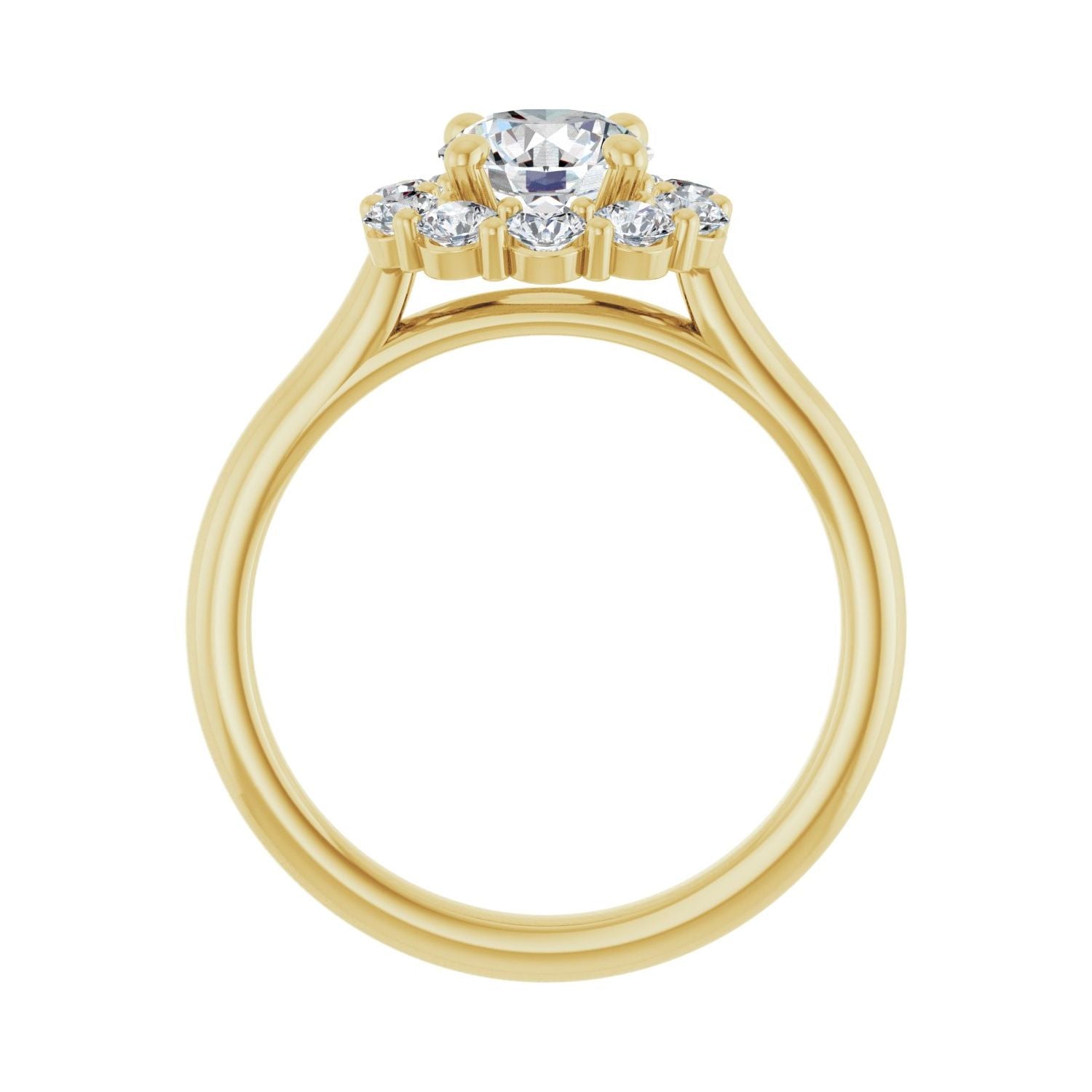 Blaire — Round center, yellow gold