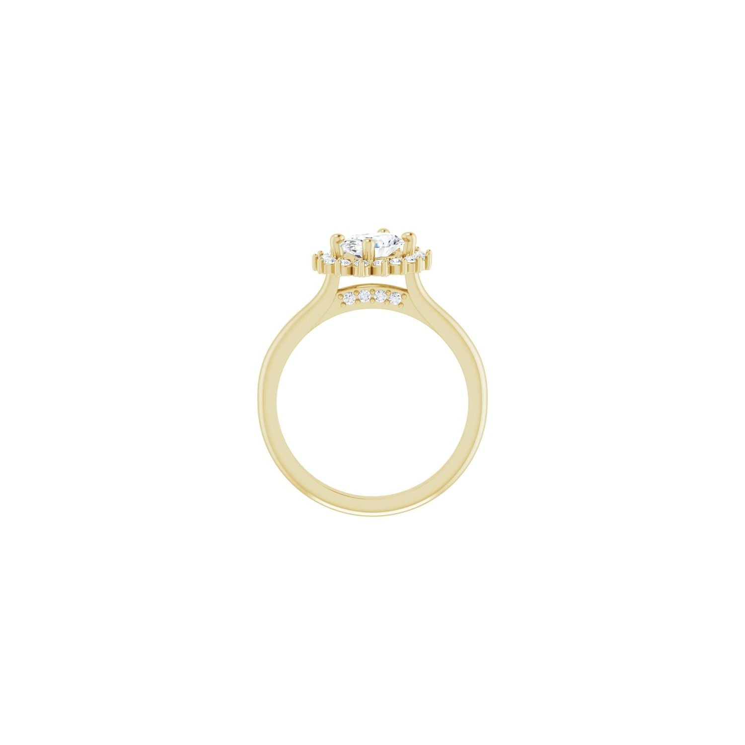 Cassidy — Oval center, yellow gold