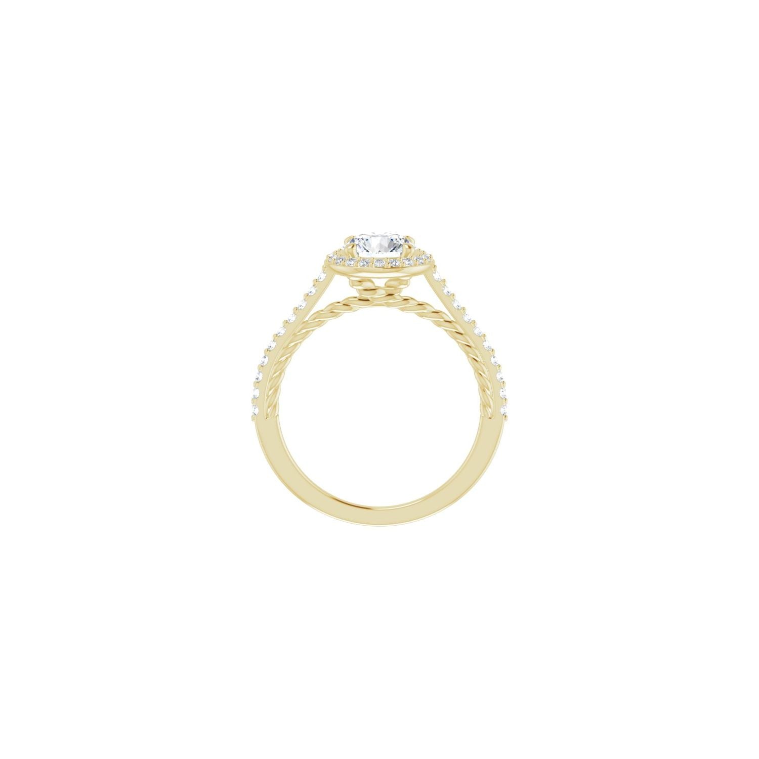 Charlotte — Round center, yellow gold