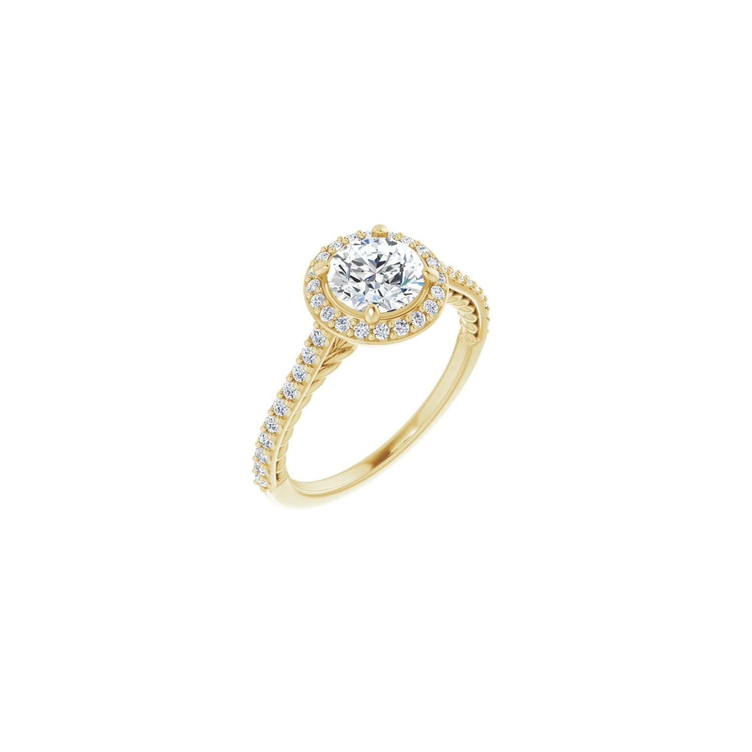 Charlotte — Round center, yellow gold