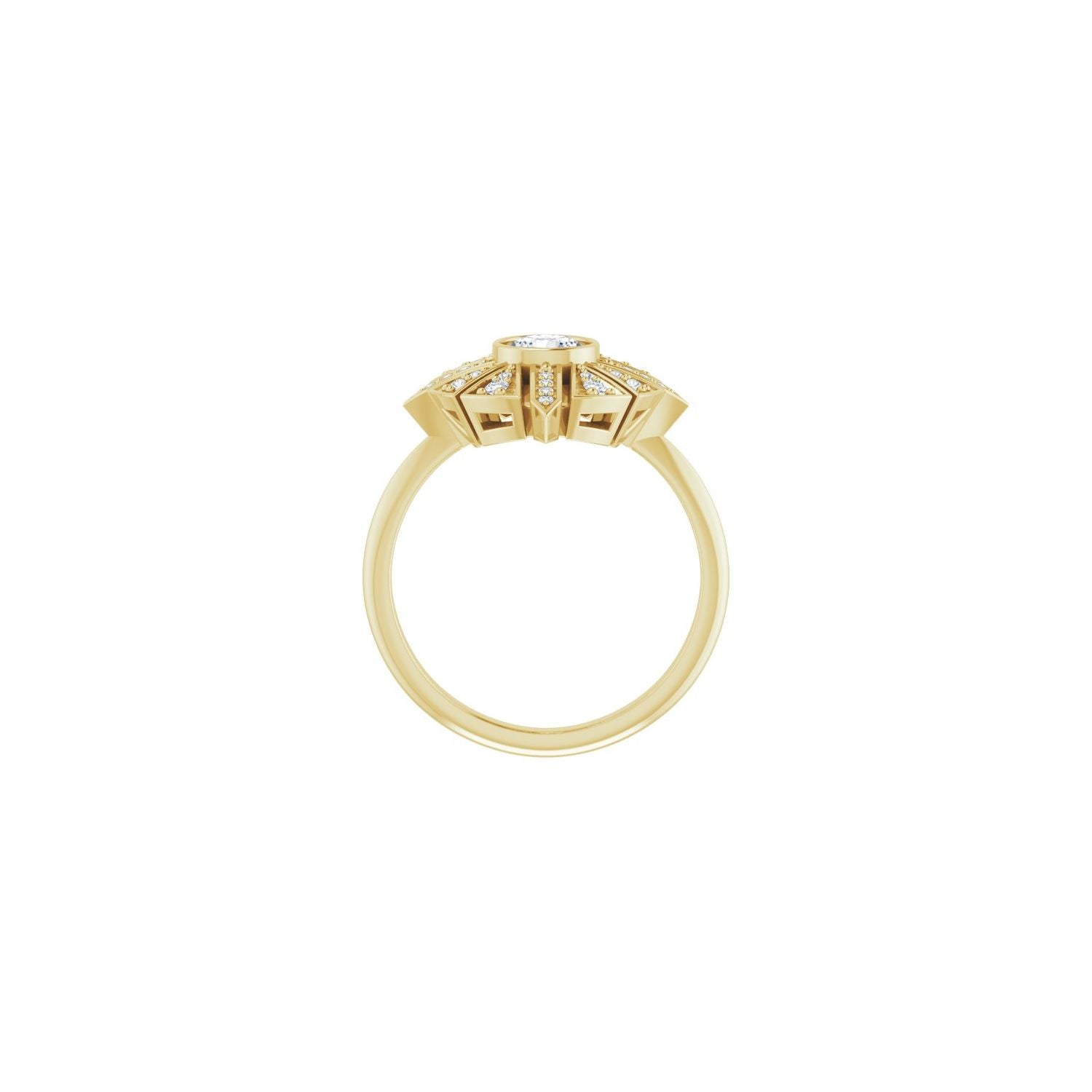 Inez — yellow gold