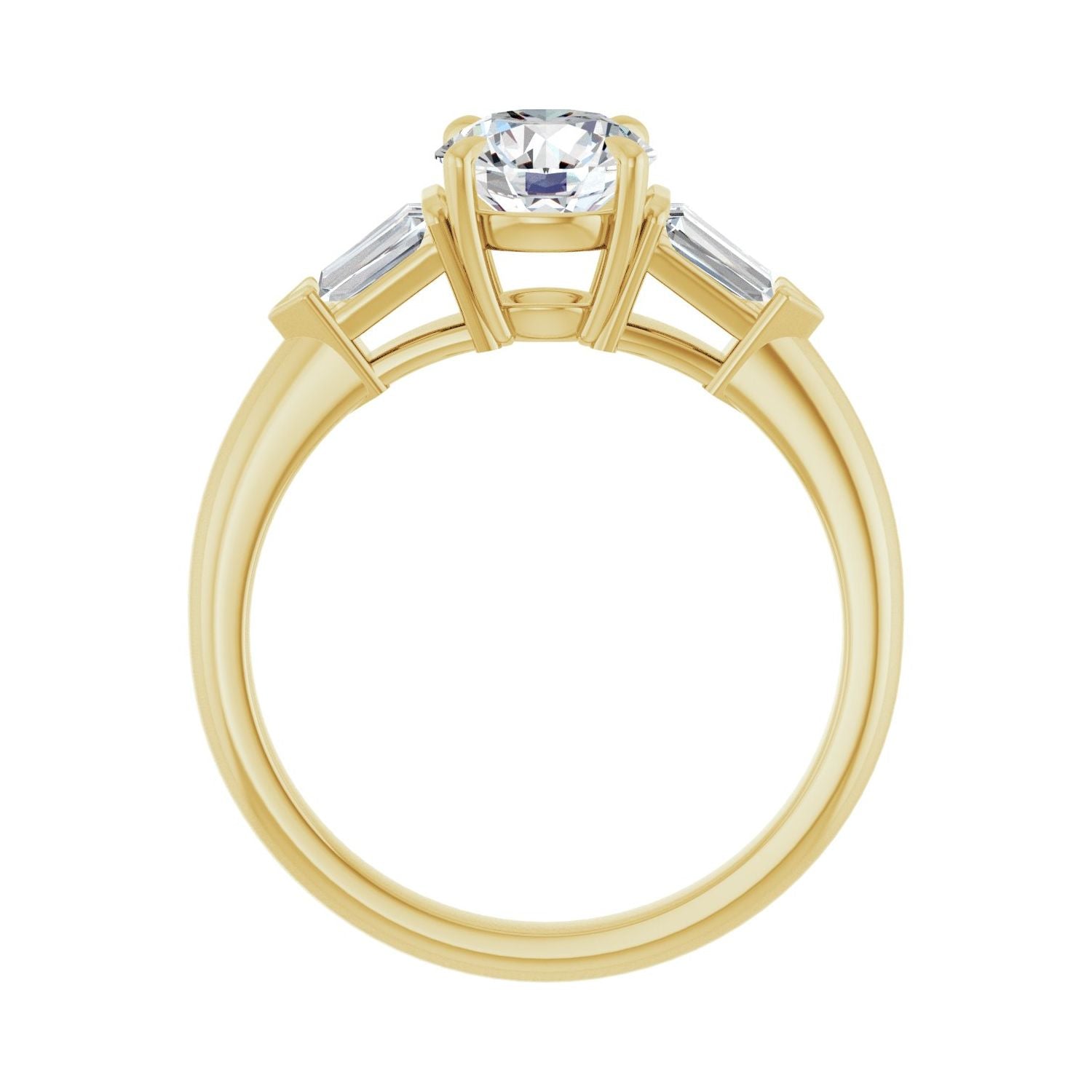 Karis — Round center, yellow gold