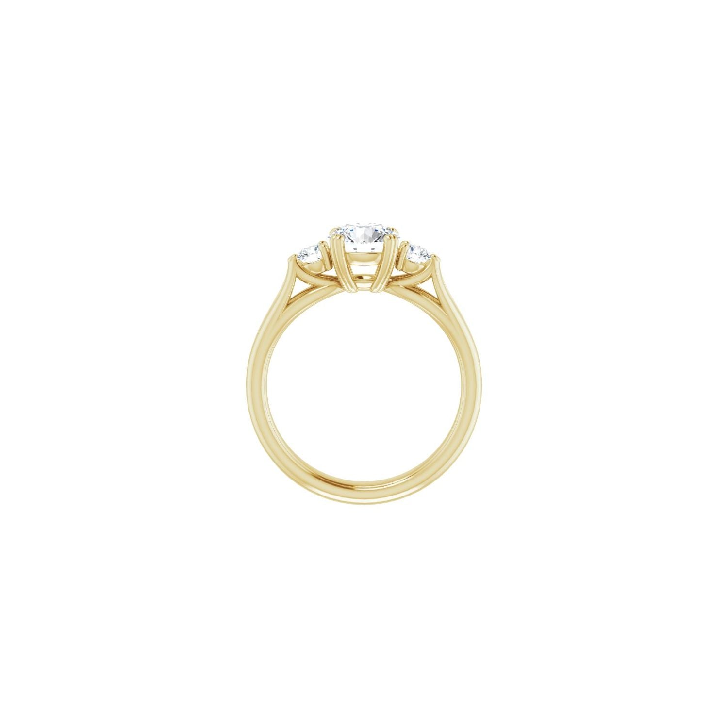 Katarina — Round center, yellow gold