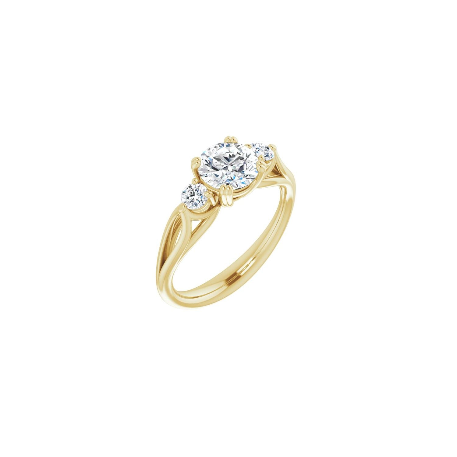 Katarina — Round center, yellow gold