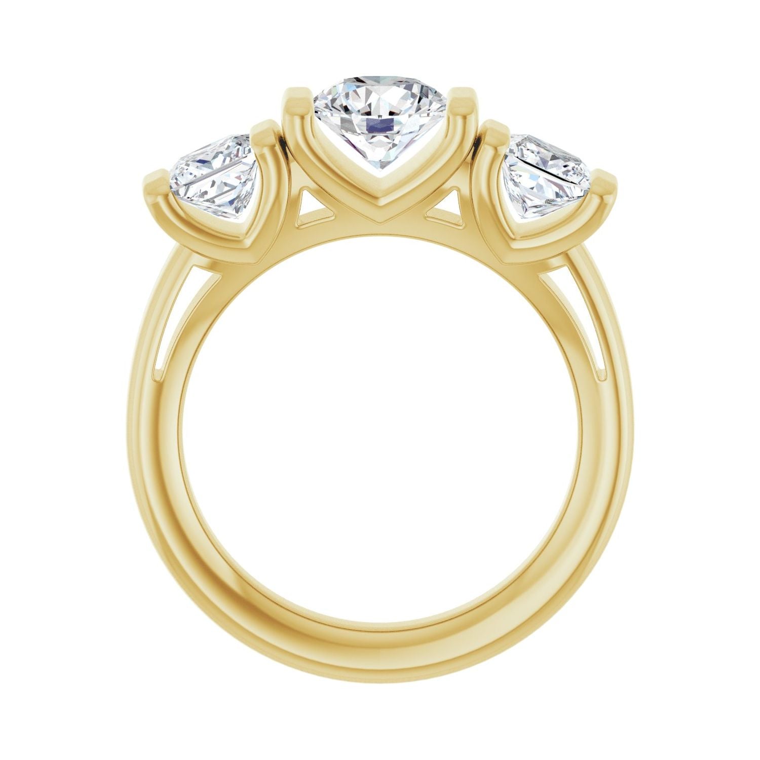 Lilou — Round center, yellow gold
