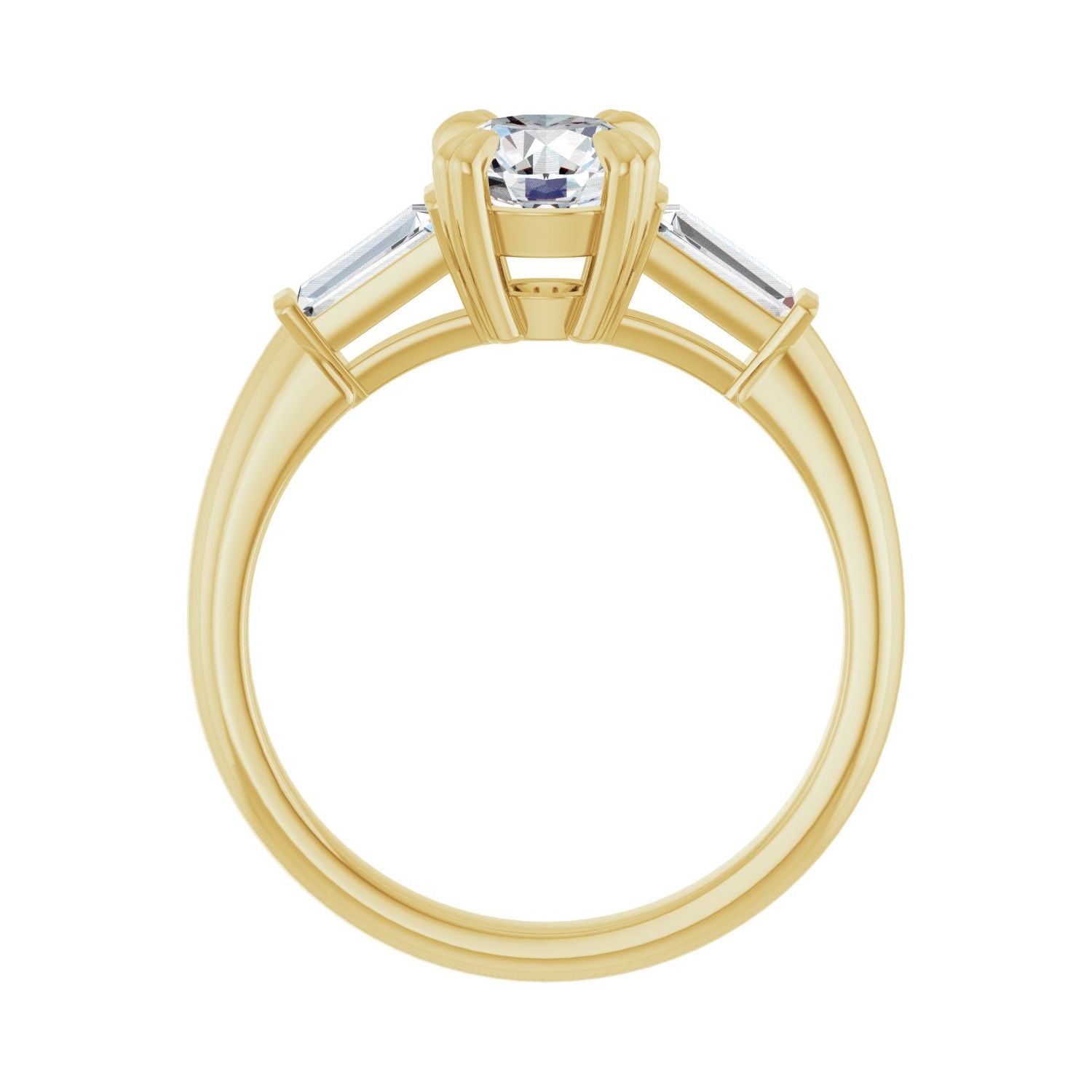 Luisa — Round center, yellow gold