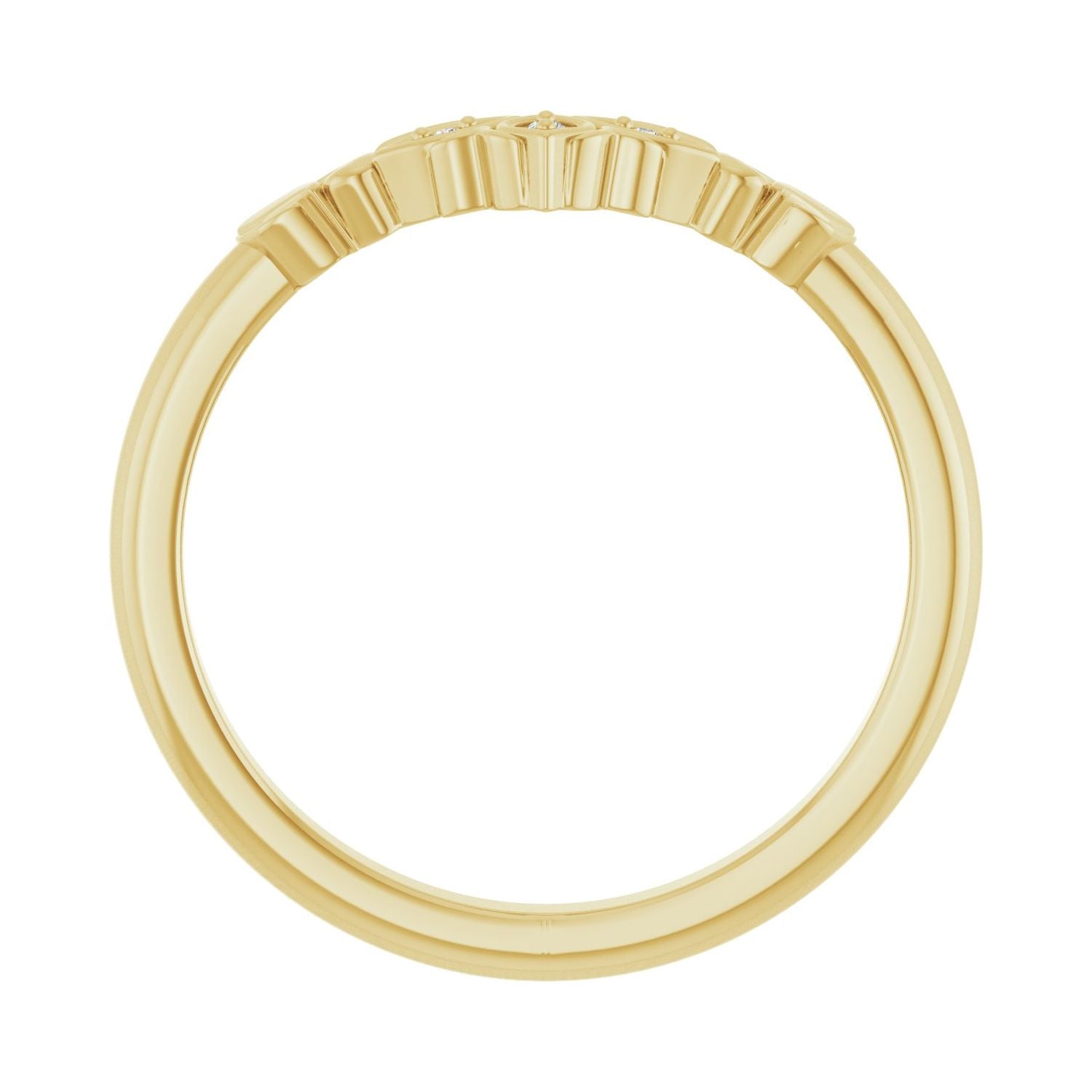 Rosina — For the round Mariana, yellow gold