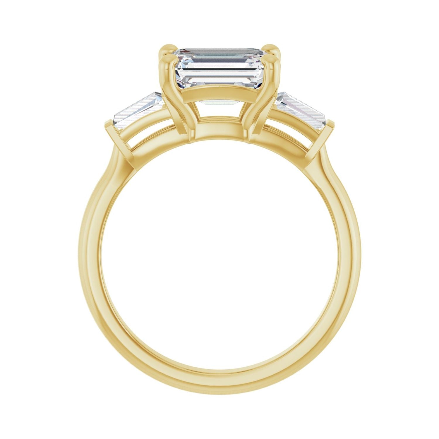Marianne — Emerald center, yellow gold
