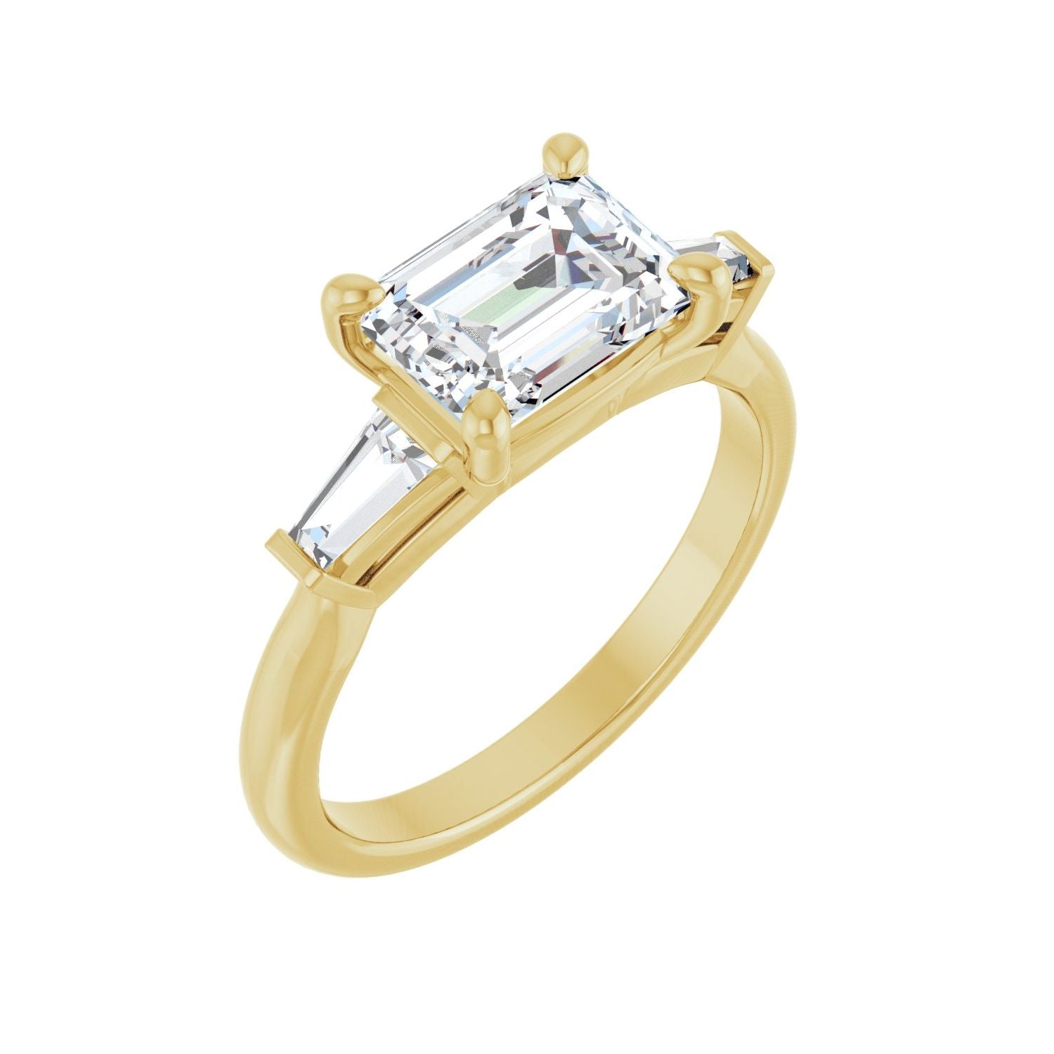 Marianne — Emerald center, yellow gold