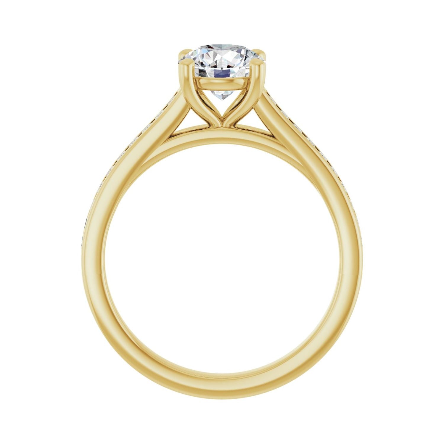 Mignon — Round center, yellow gold