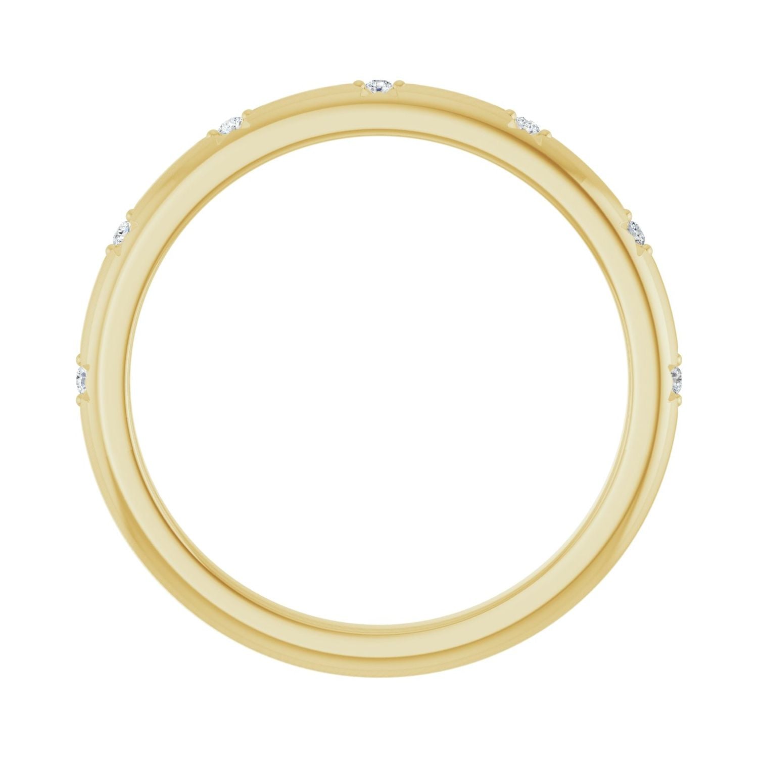 Sorrel — 1 mm · 0.03 ctw, yellow gold