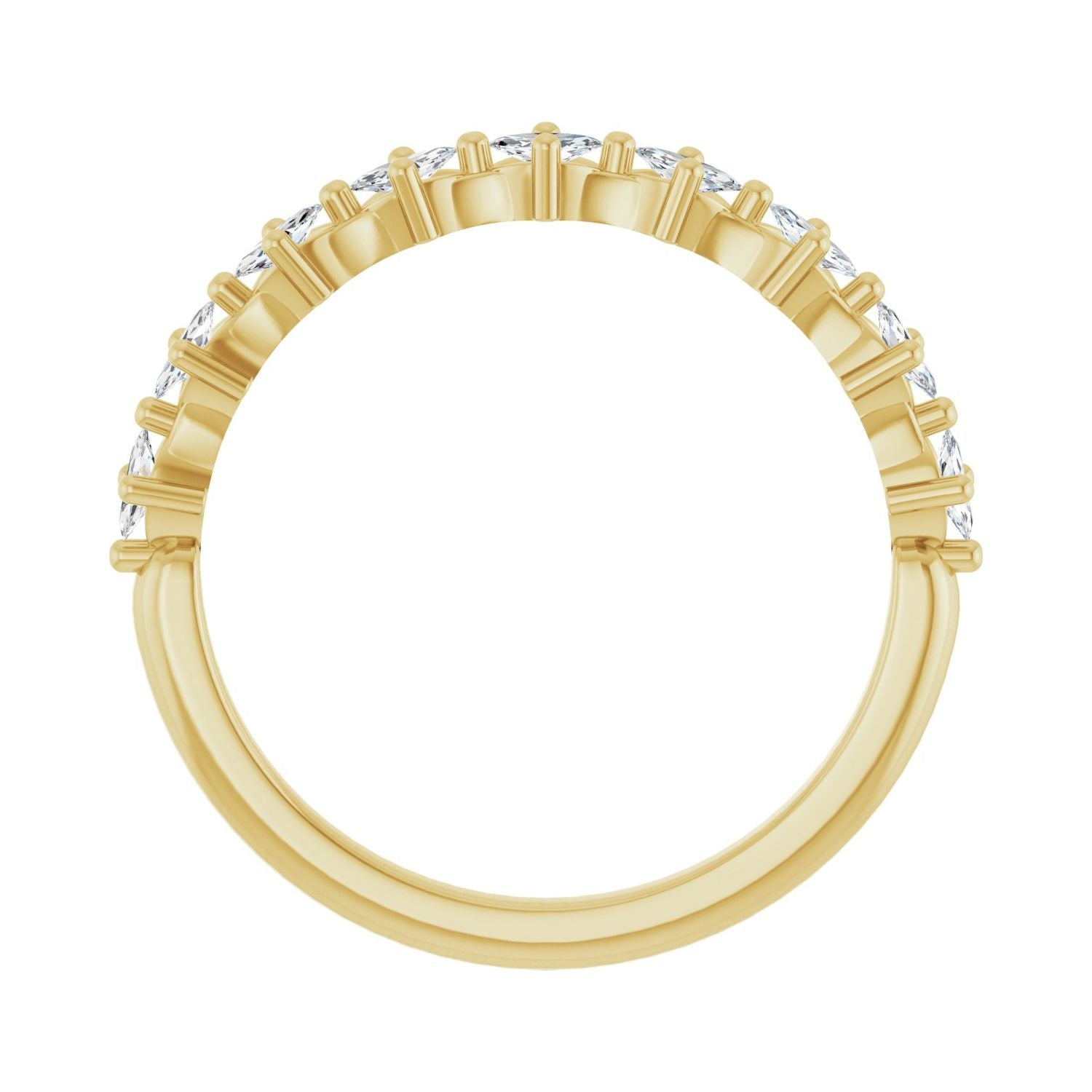 Tabby — 3 x 1.5 mm · 1/3 ctw, yellow gold