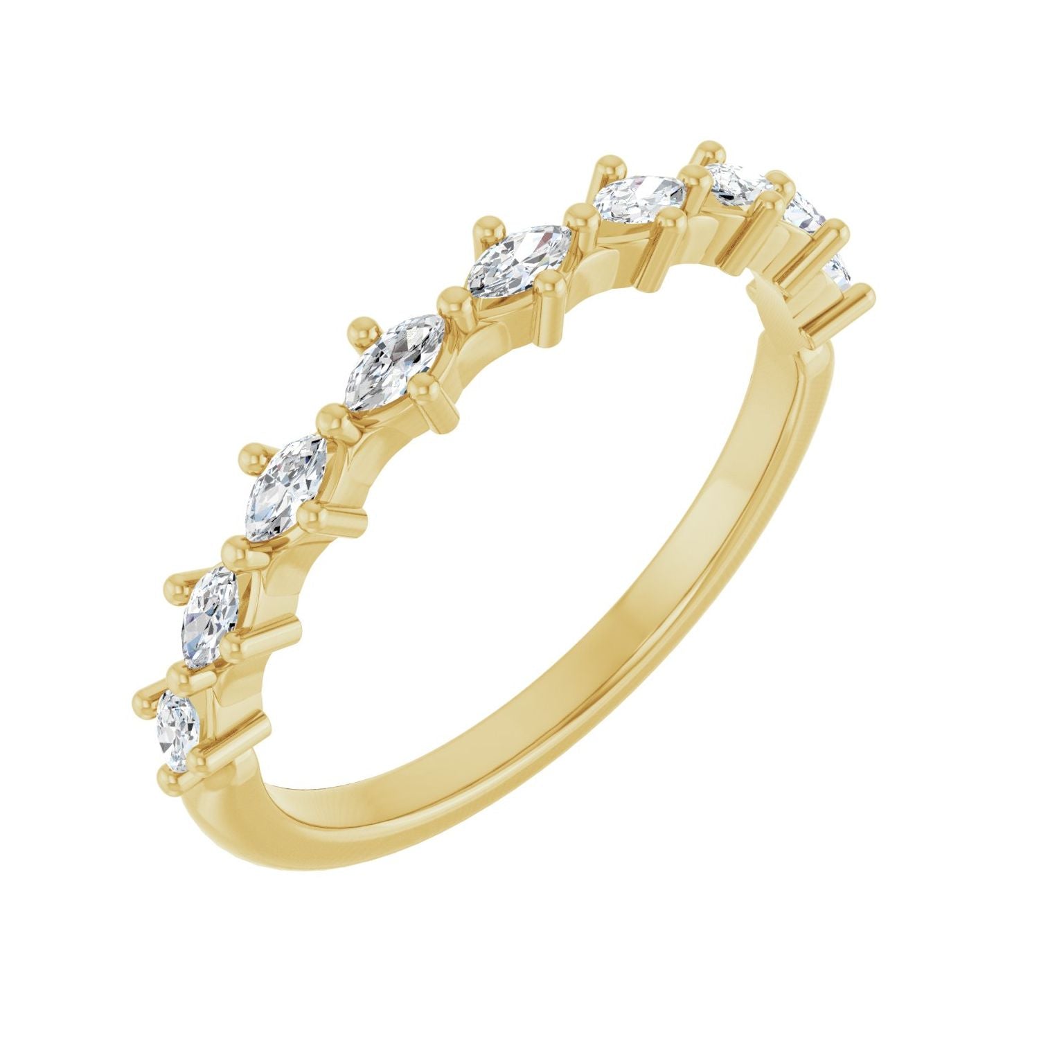 Tabby — 3 x 1.5 mm · 1/3 ctw, yellow gold