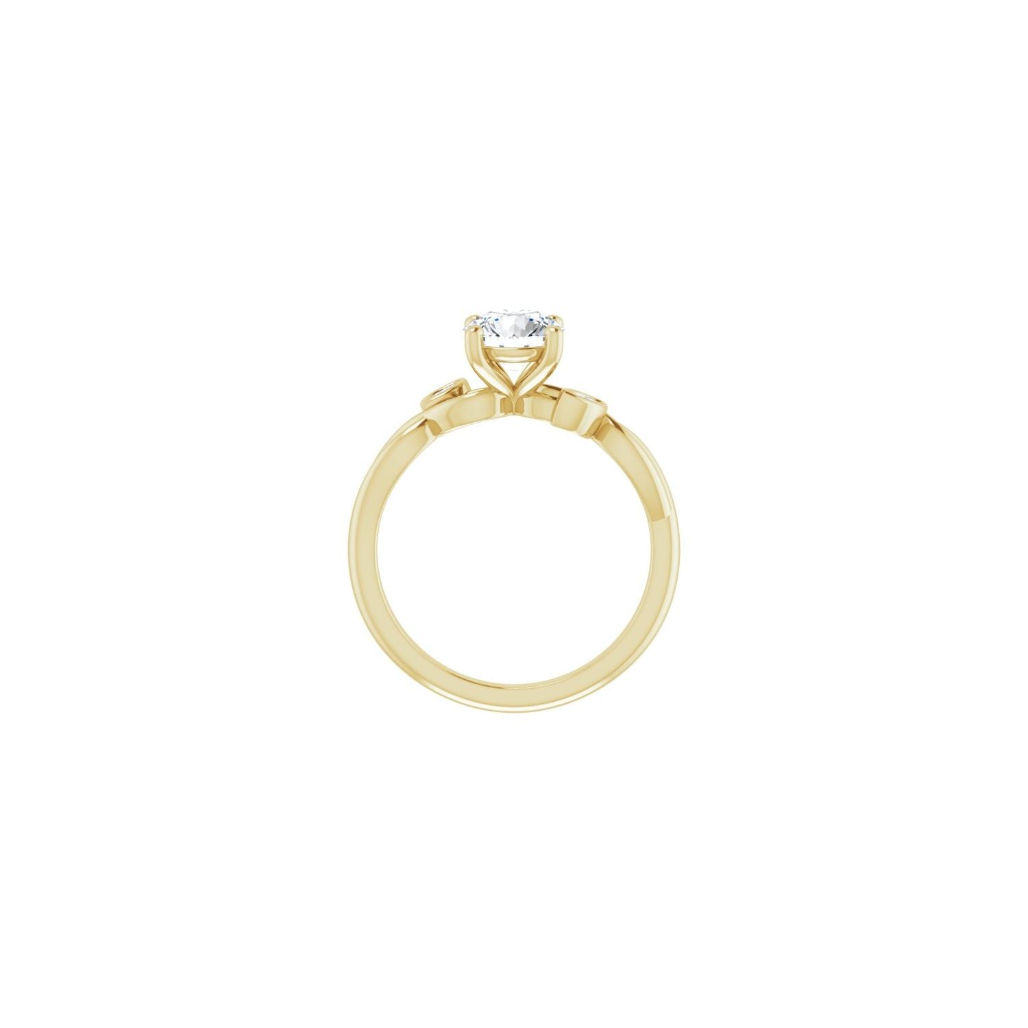 Adelaine — Round center, yellow gold