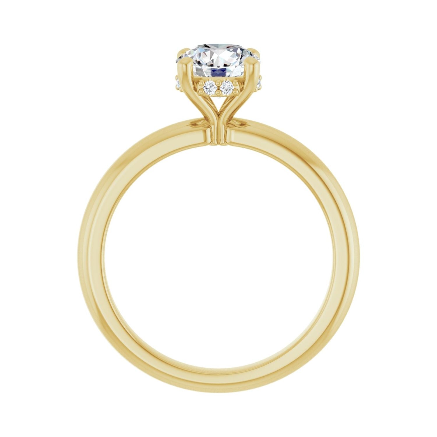 Nala — Round center, yellow gold