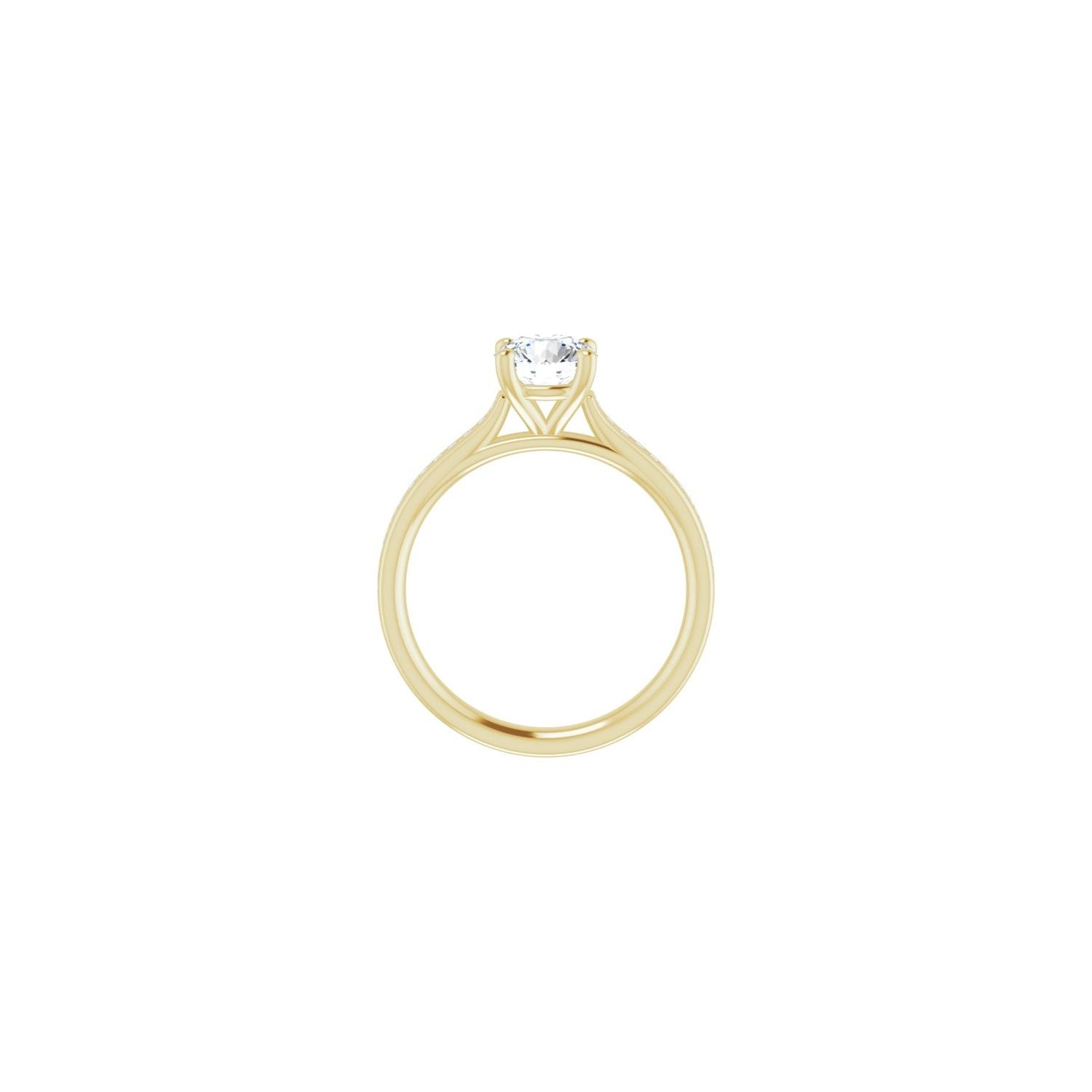 Patrice — Round center, yellow gold
