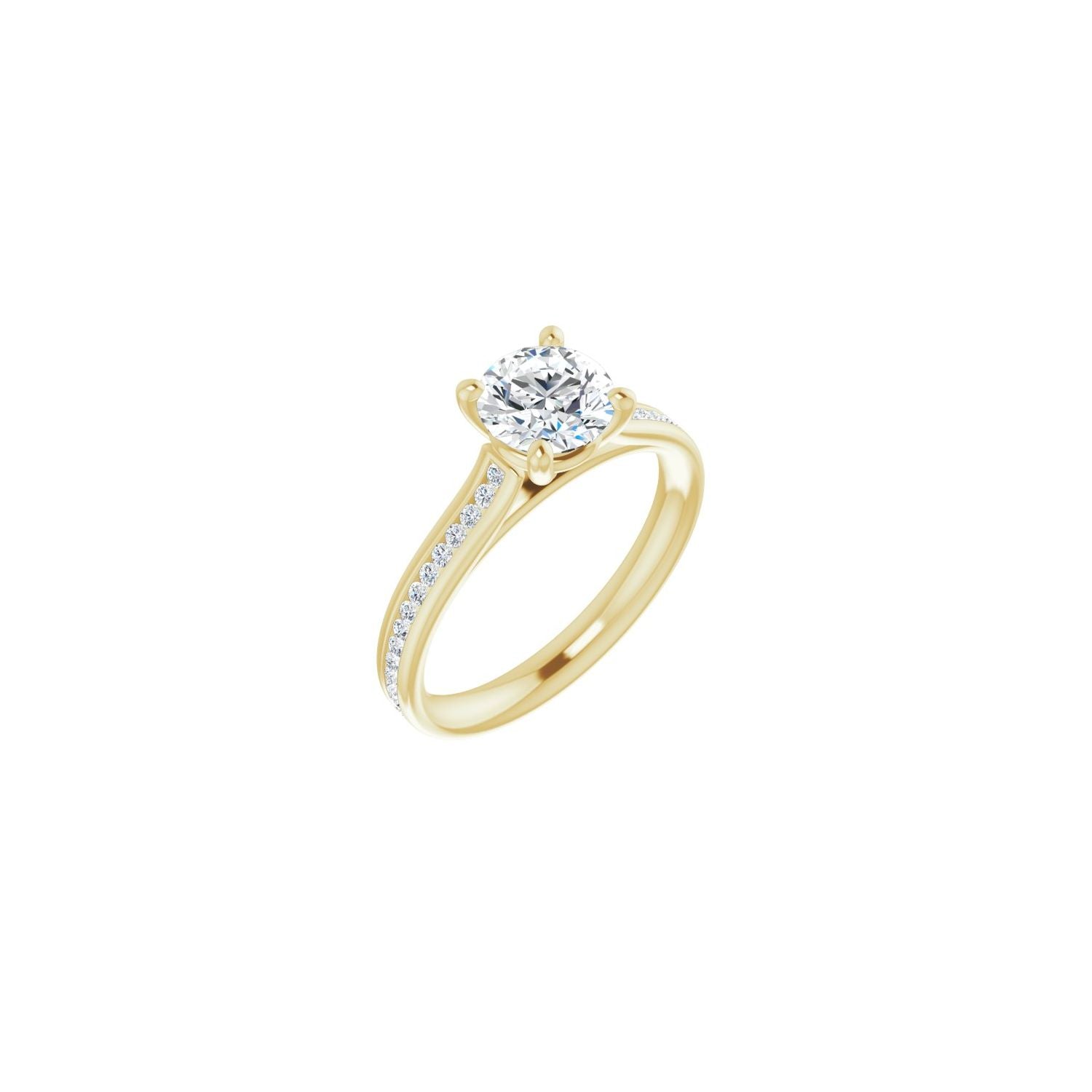 Patrice — Round center, yellow gold