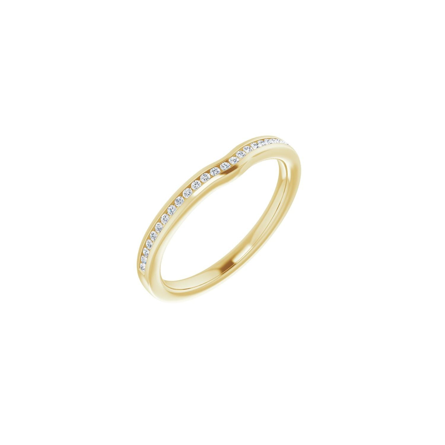 Yvonne — 1 mm · 1/6 ctw, yellow gold