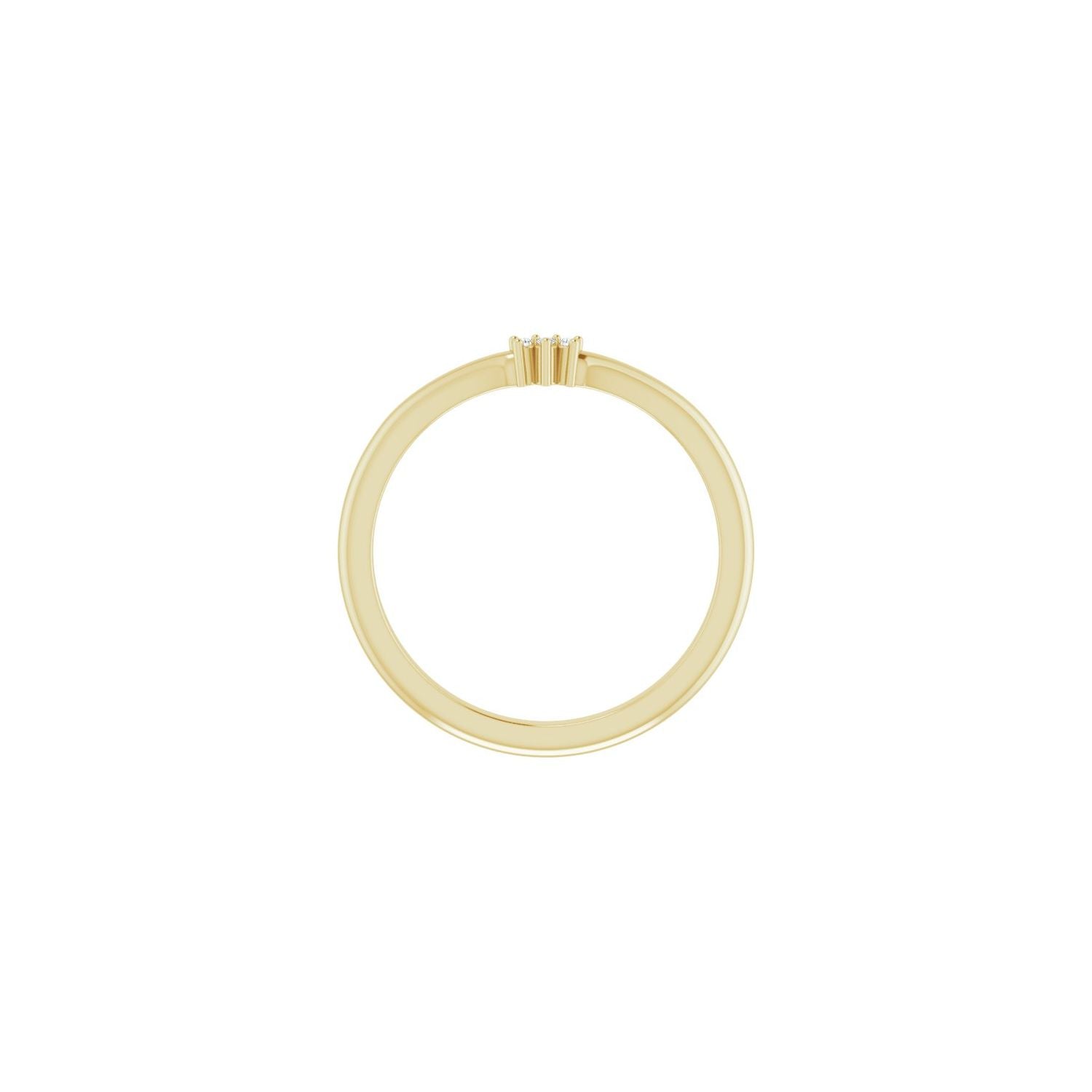 Allyn — 1 mm · 0.01 ctw, yellow gold