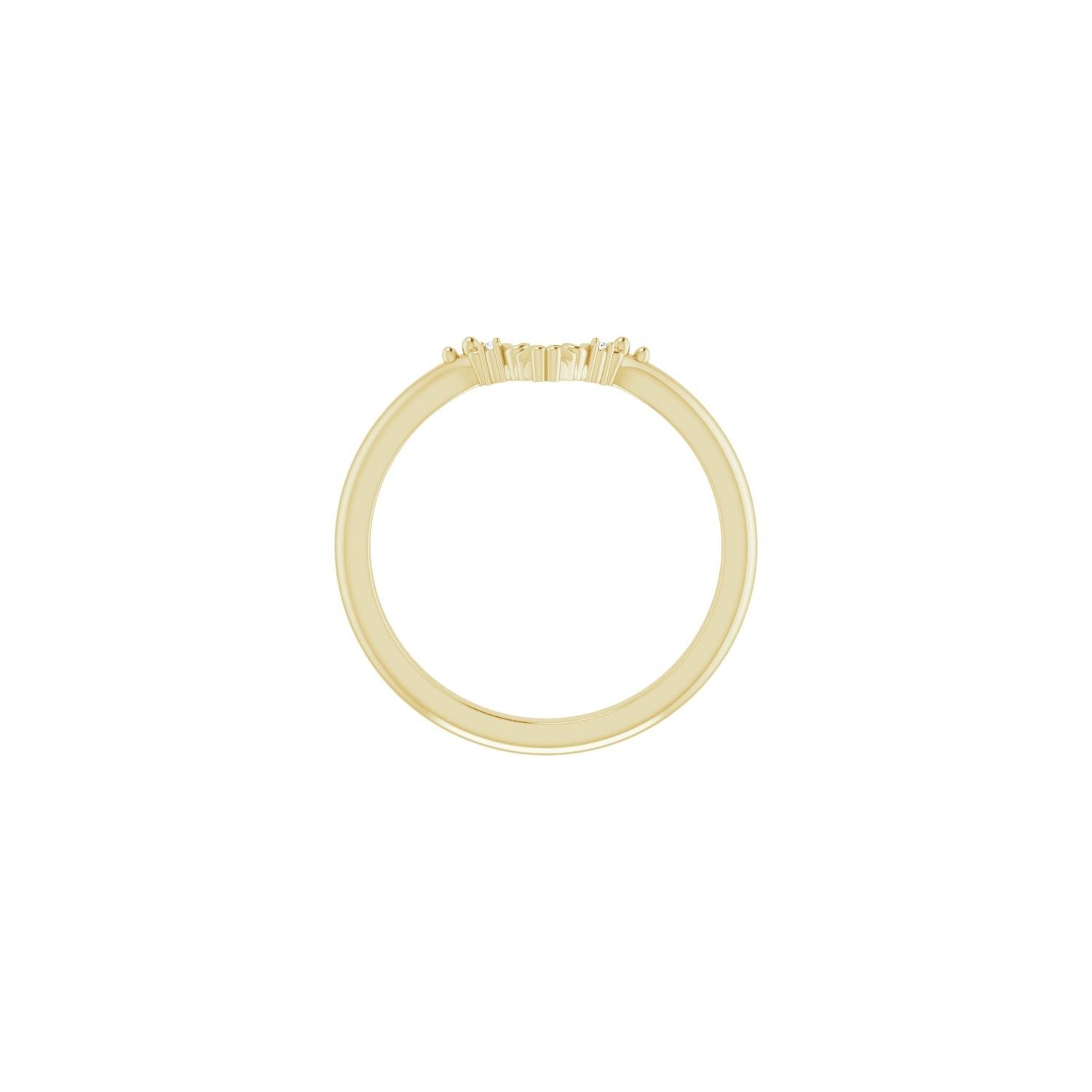 Amparo — 0.8 mm · .005 ctw, yellow gold