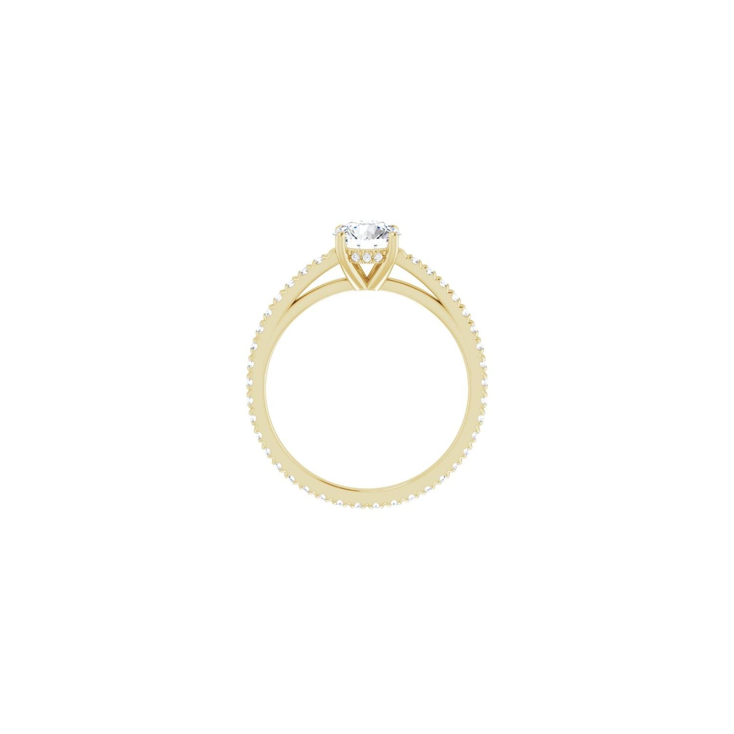 Roberta — Round center, yellow gold