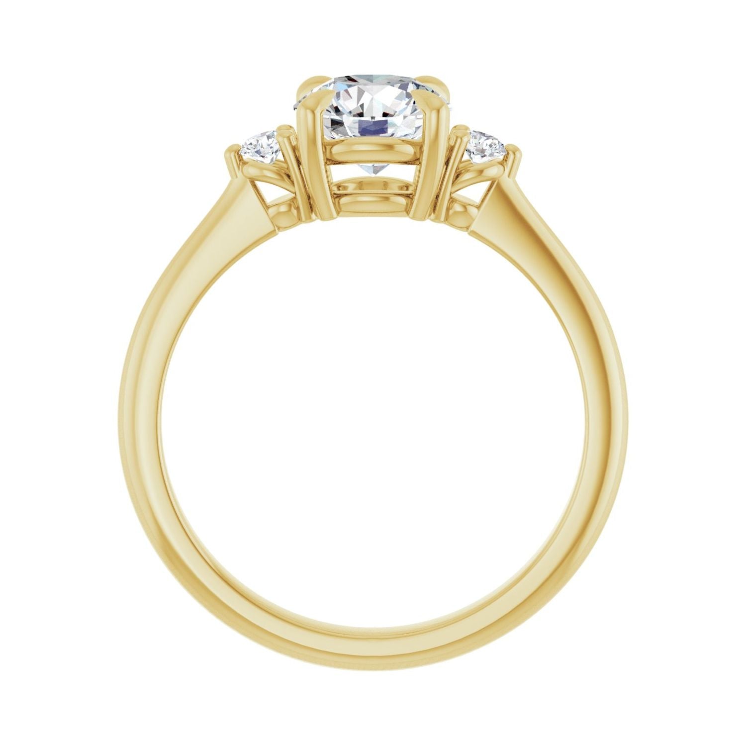 Rona — Round center, yellow gold