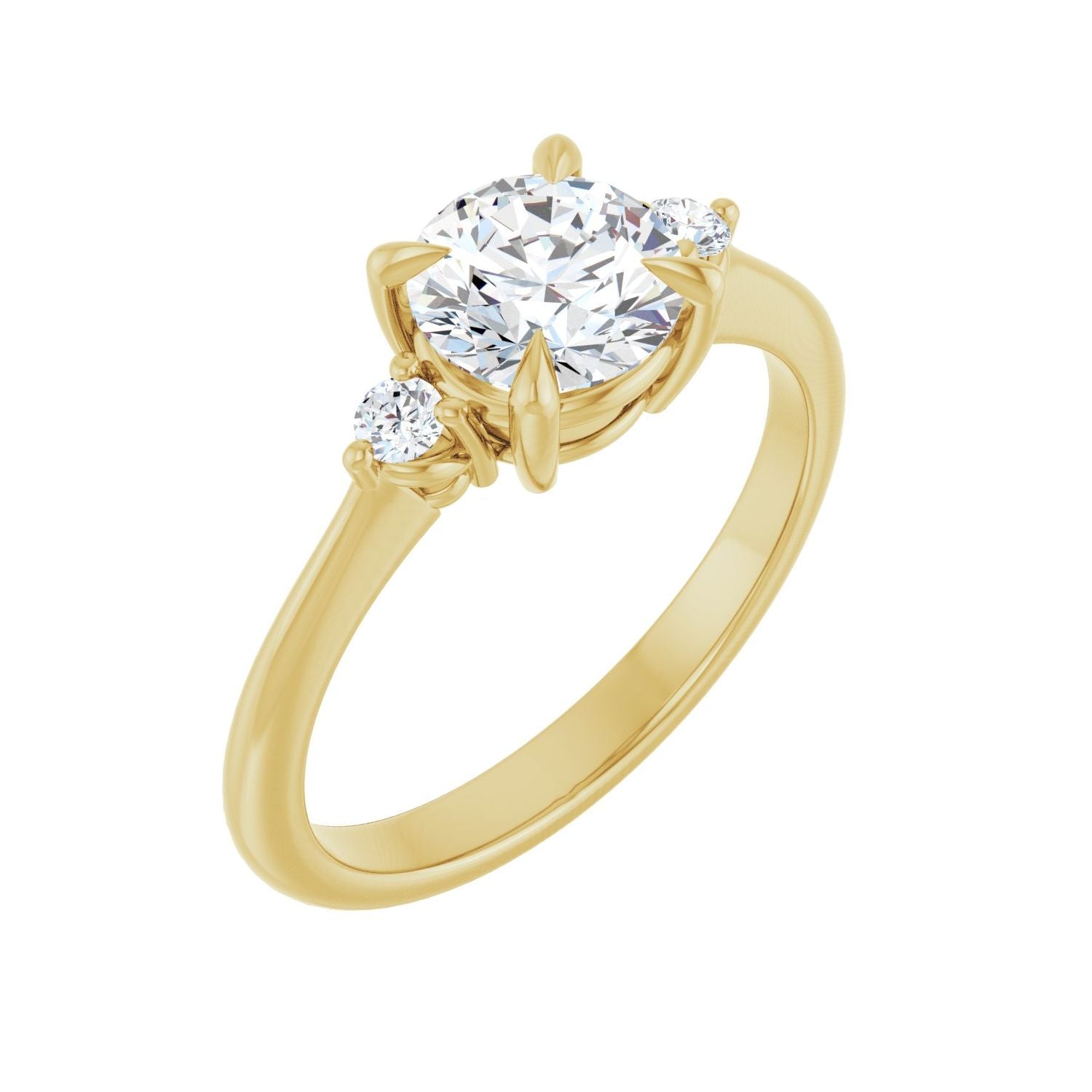 Rona — Round center, yellow gold