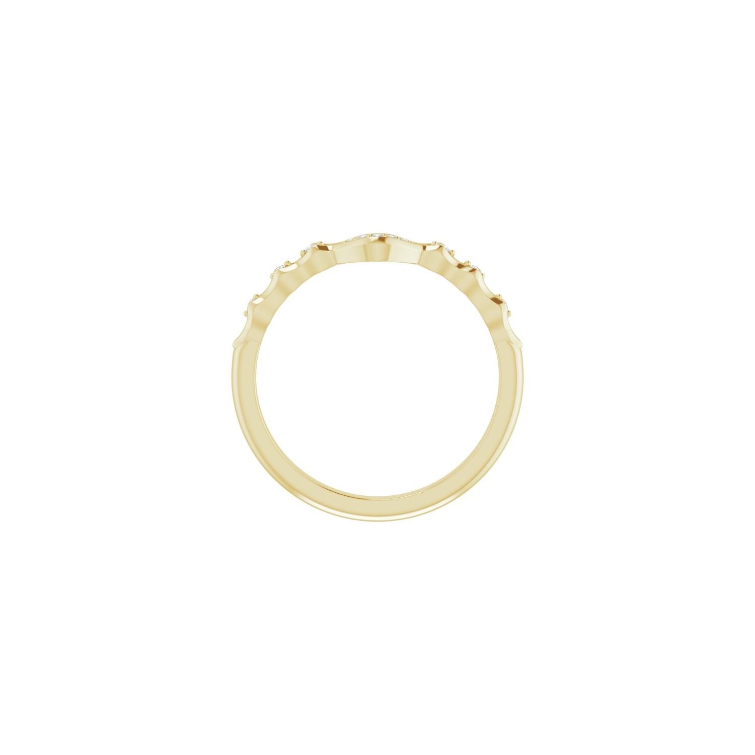 Clemmie — · 0.04 ctw, yellow gold