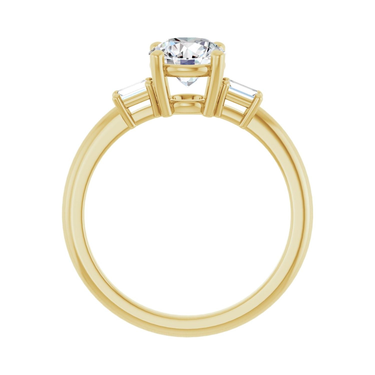 Rosita — Round center, yellow gold