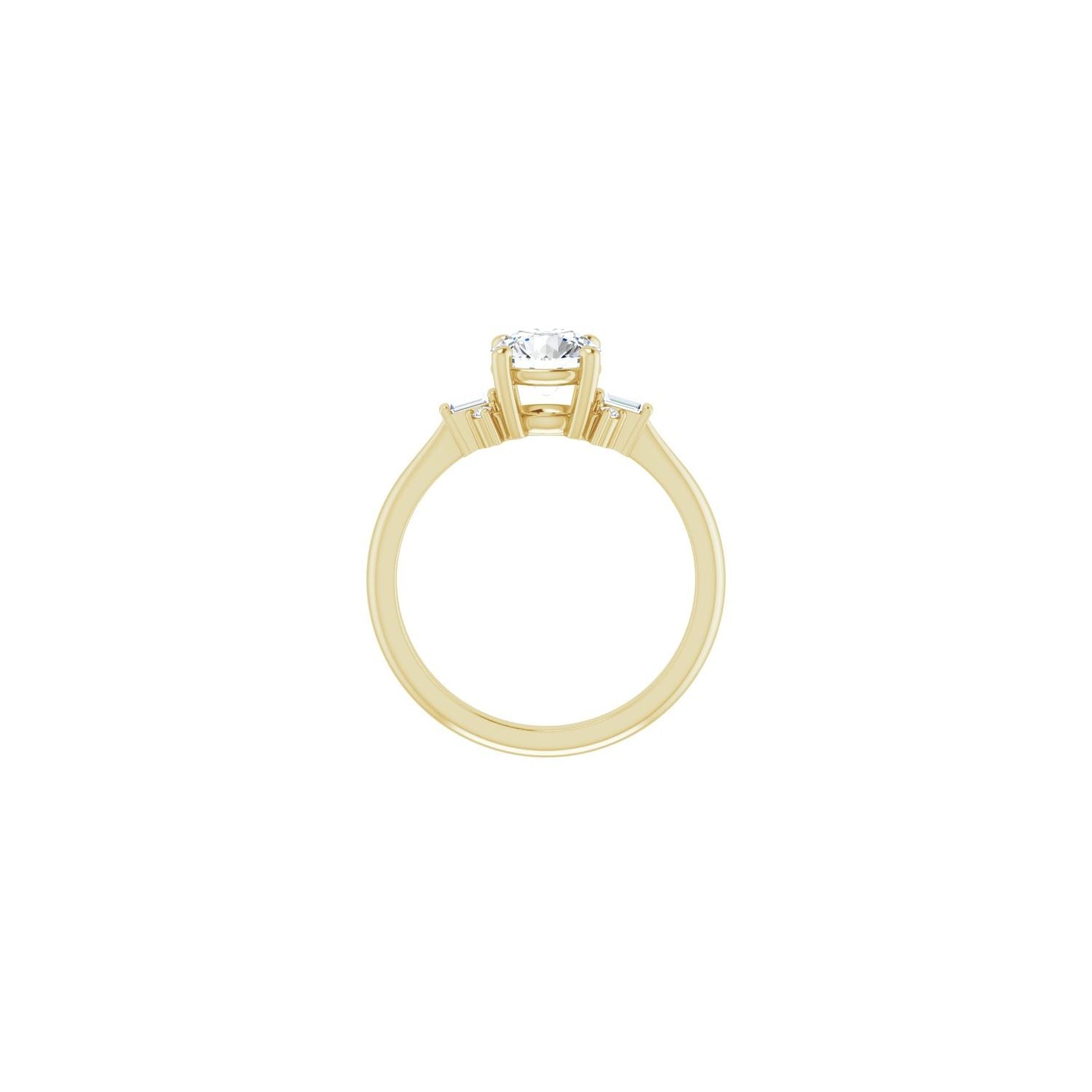 Roxana — Round center, yellow gold