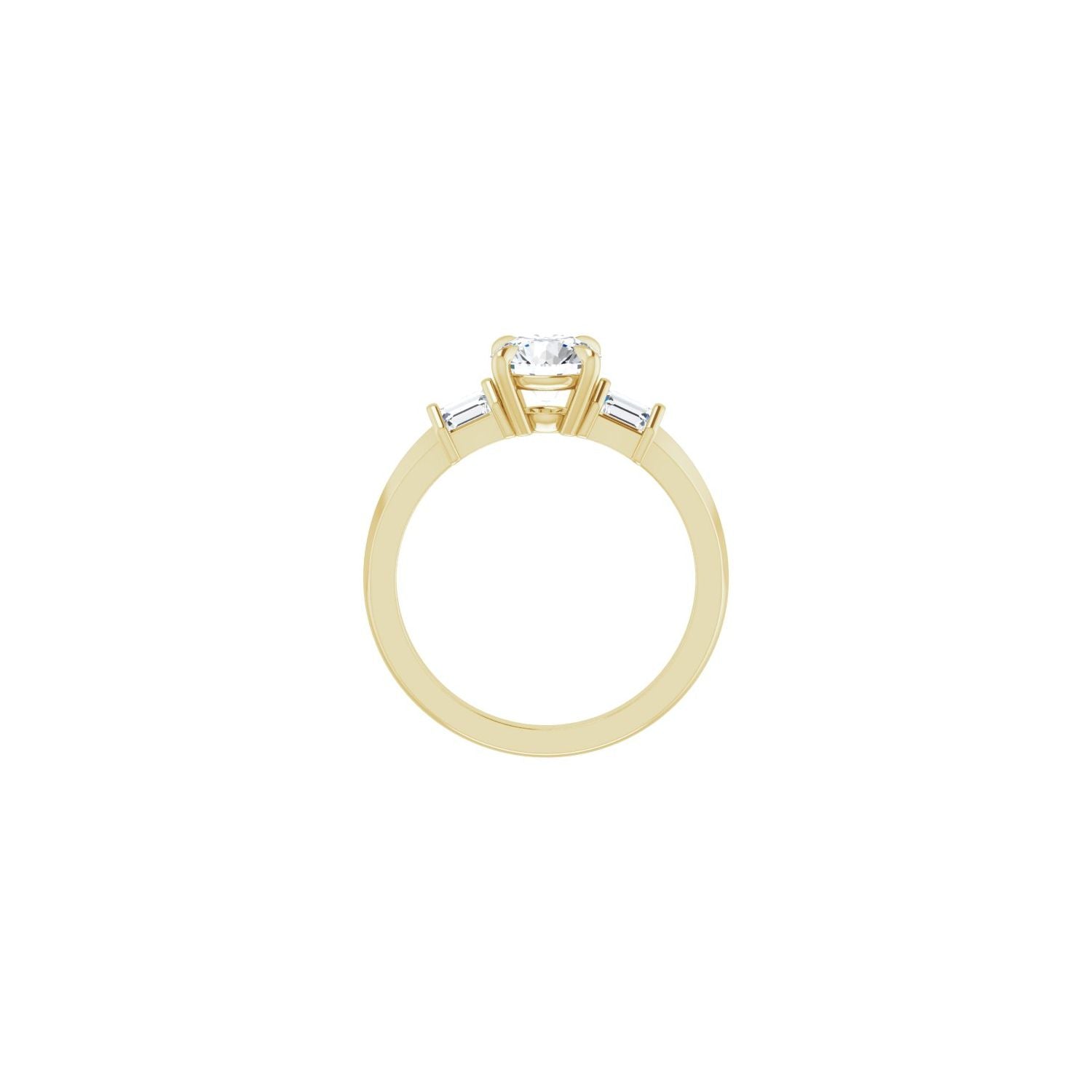 Roxanne — Round center, yellow gold