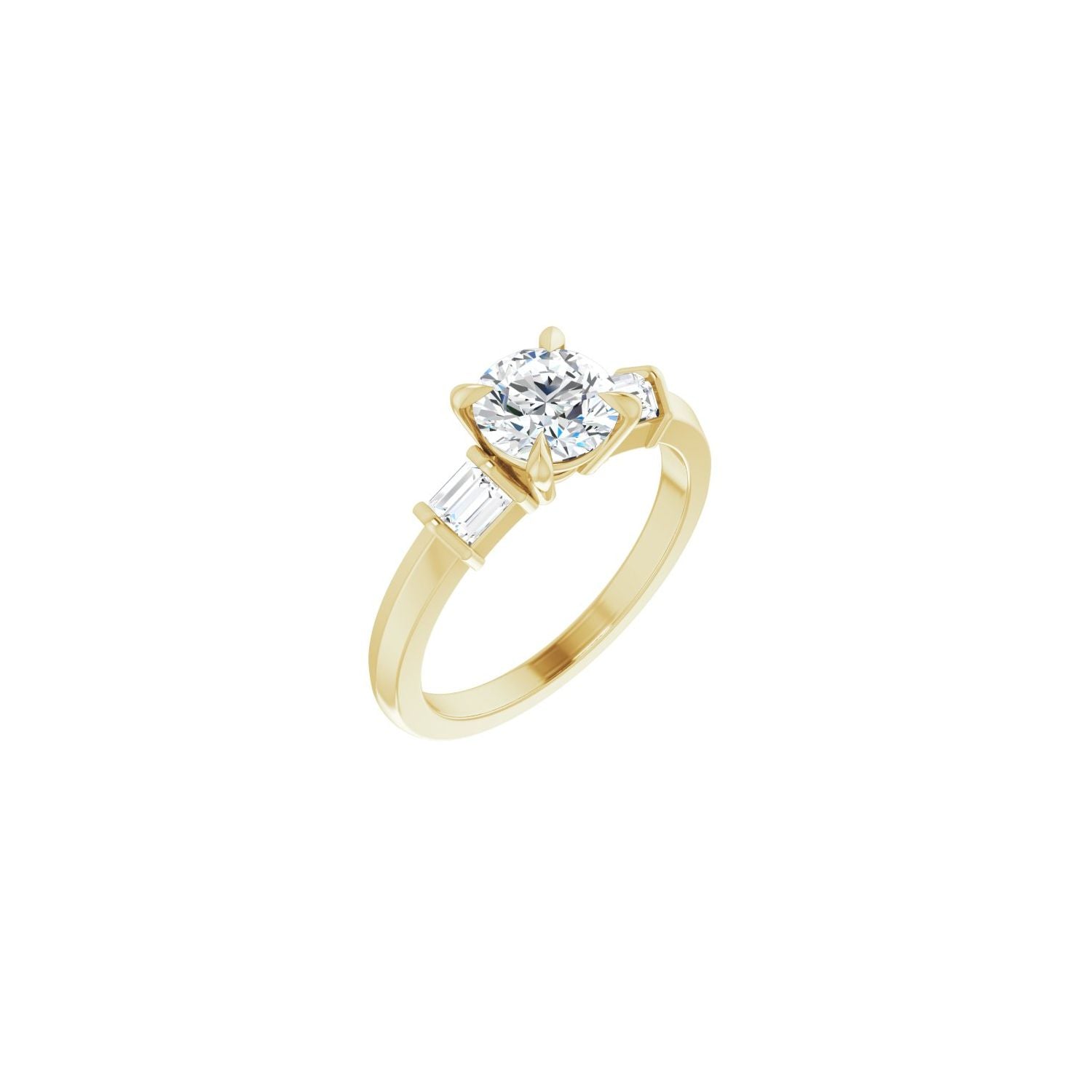 Roxanne — Round center, yellow gold