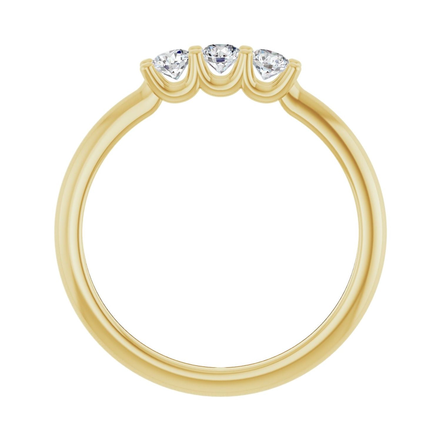 Family Stackable Ring — yellow gold