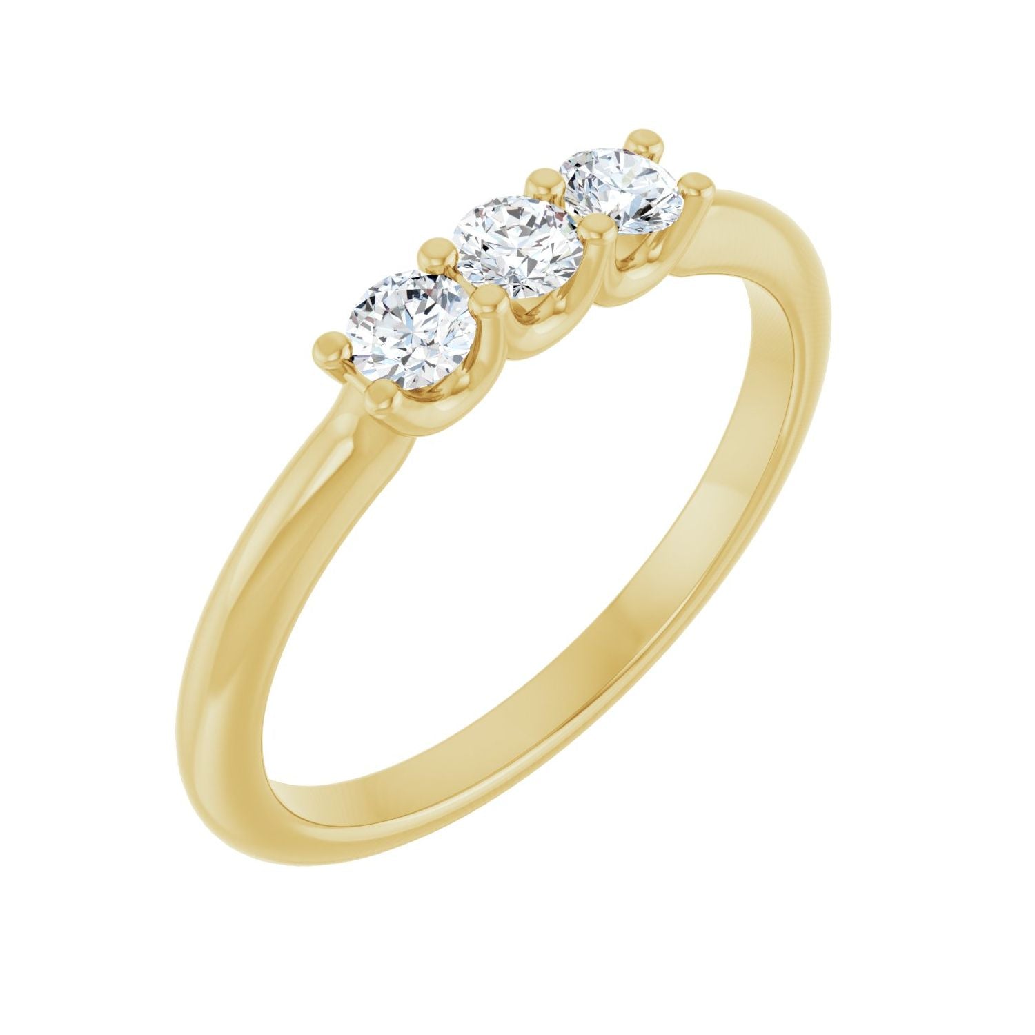 Family Stackable Ring — yellow gold