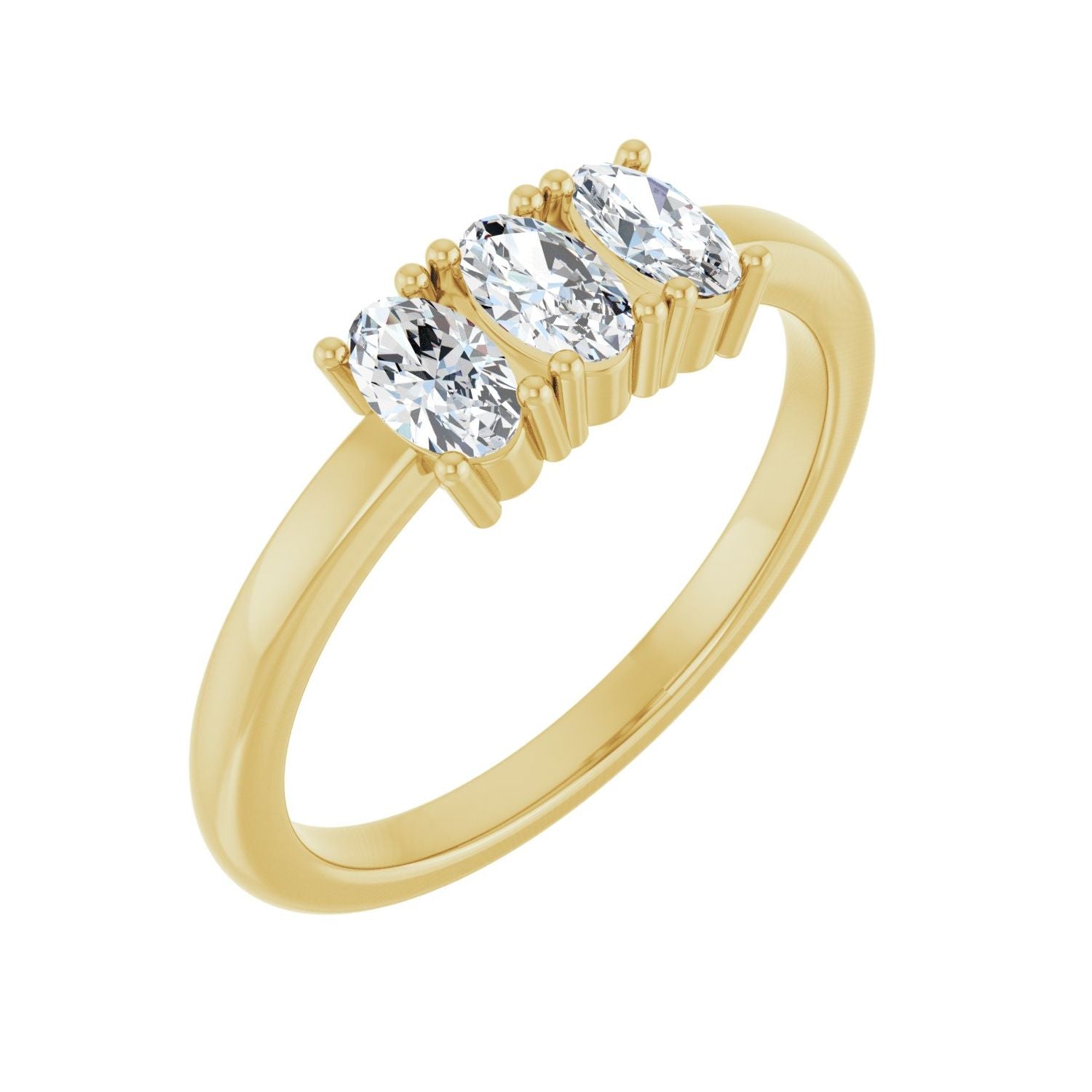 Oval Family Ring — yellow gold