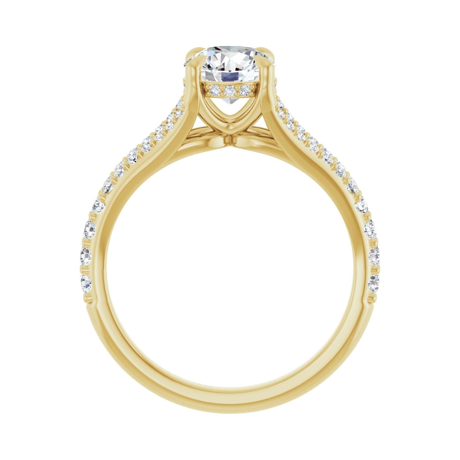 Sophie — Round center, yellow gold